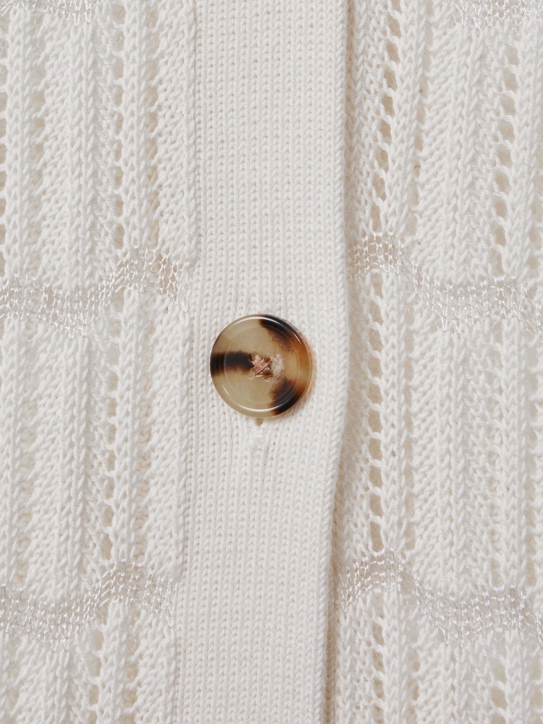 Crochet Cardigan in Ivory