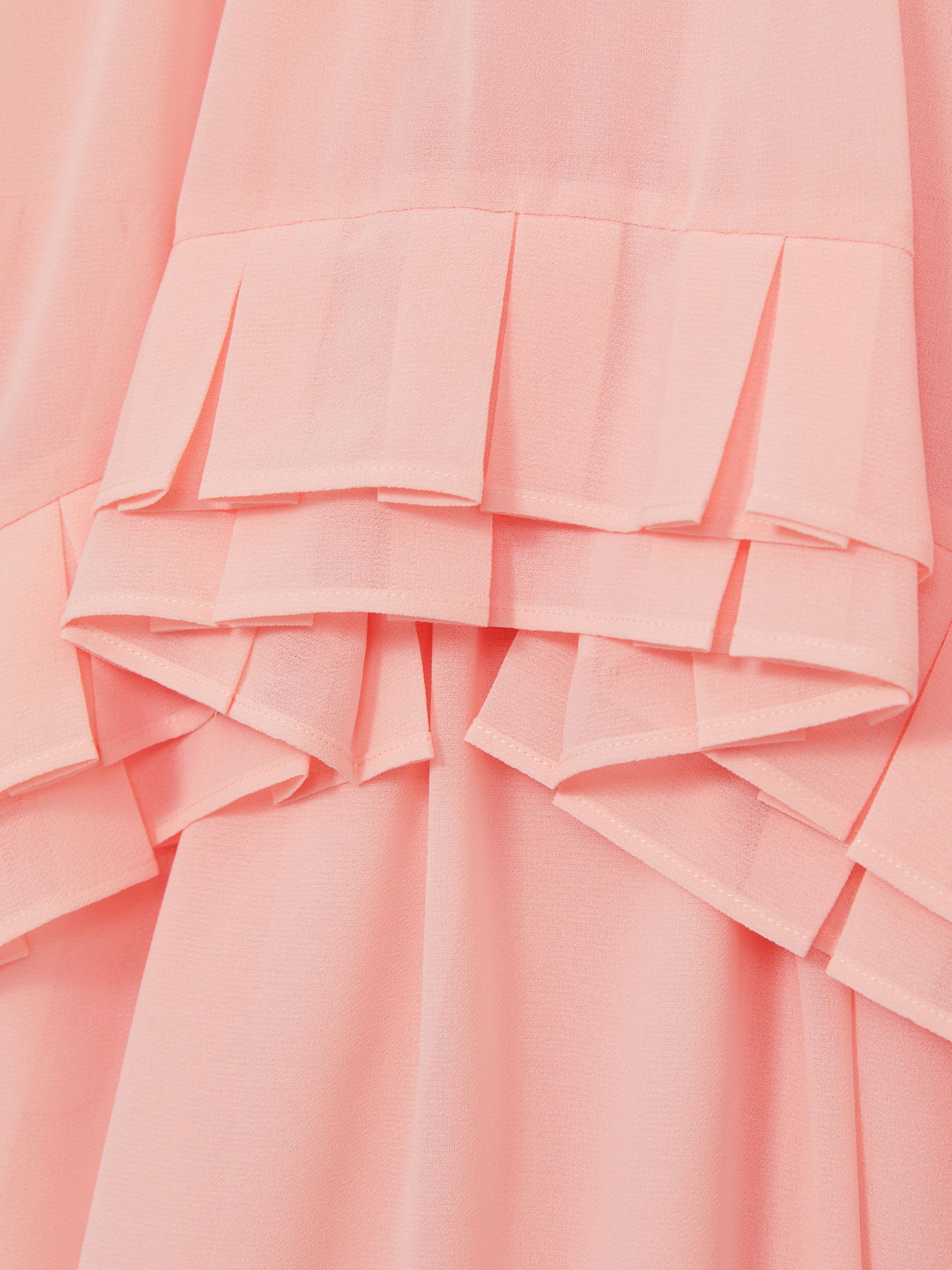 4-9 yrs Chiffon Floral-Print Tiered Dress in Pink