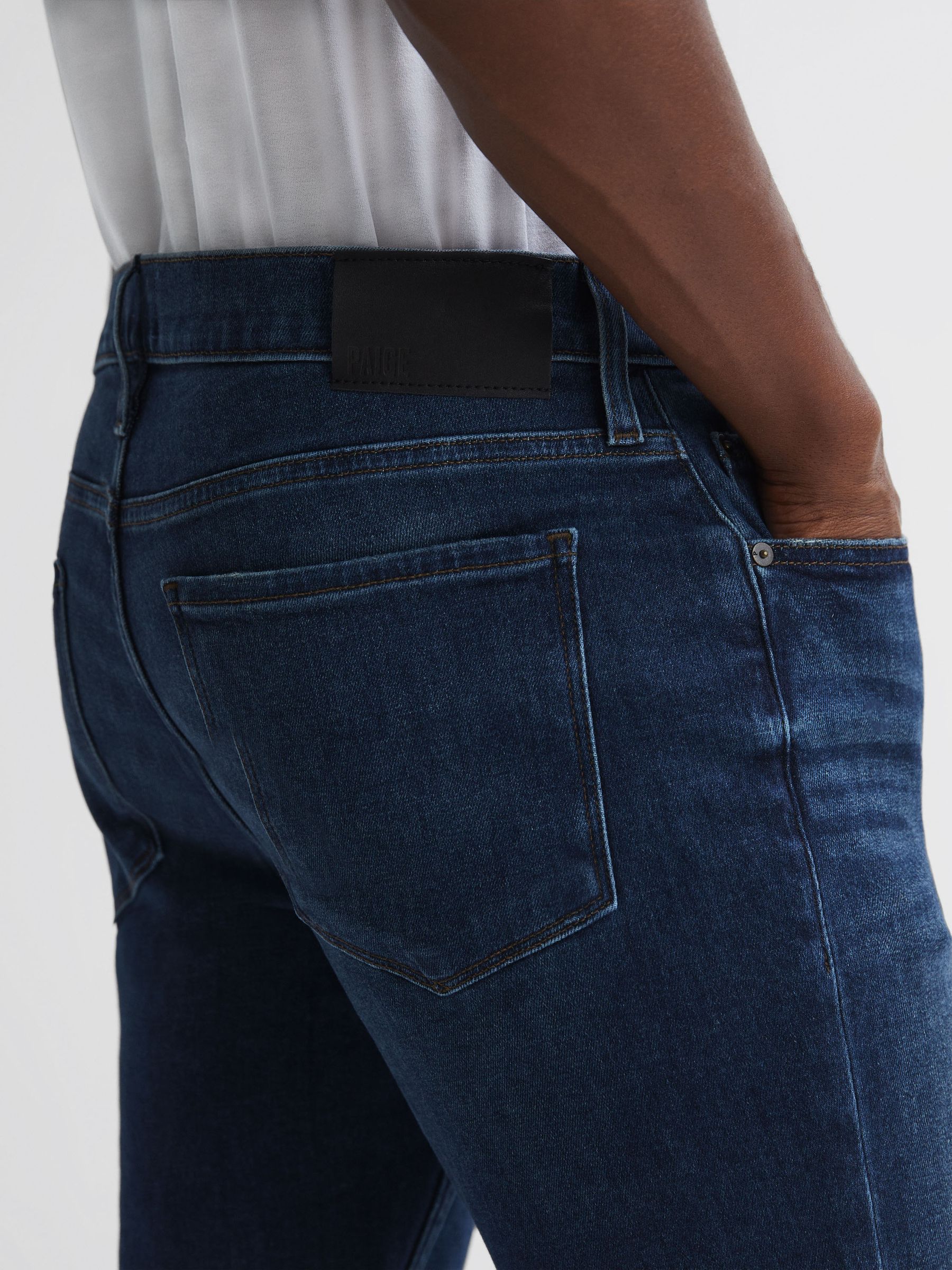 Paige Regular Fit Straight Leg Jeans in Hartweg