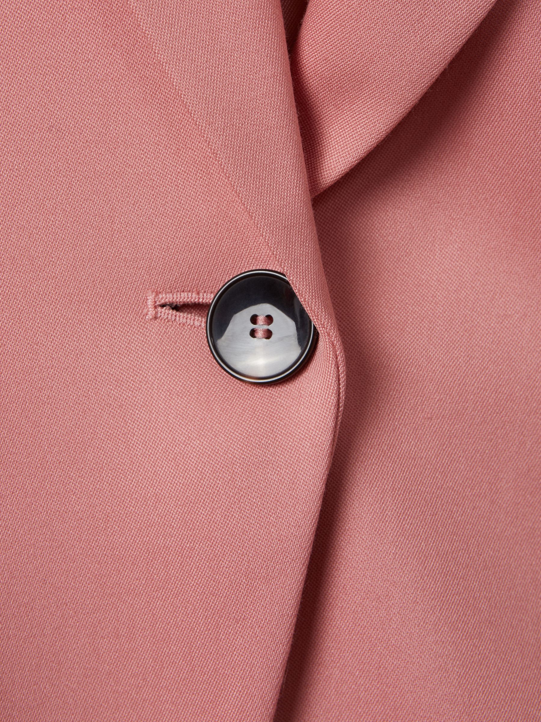 Tailored Single Breasted Suit Blazer in Pink