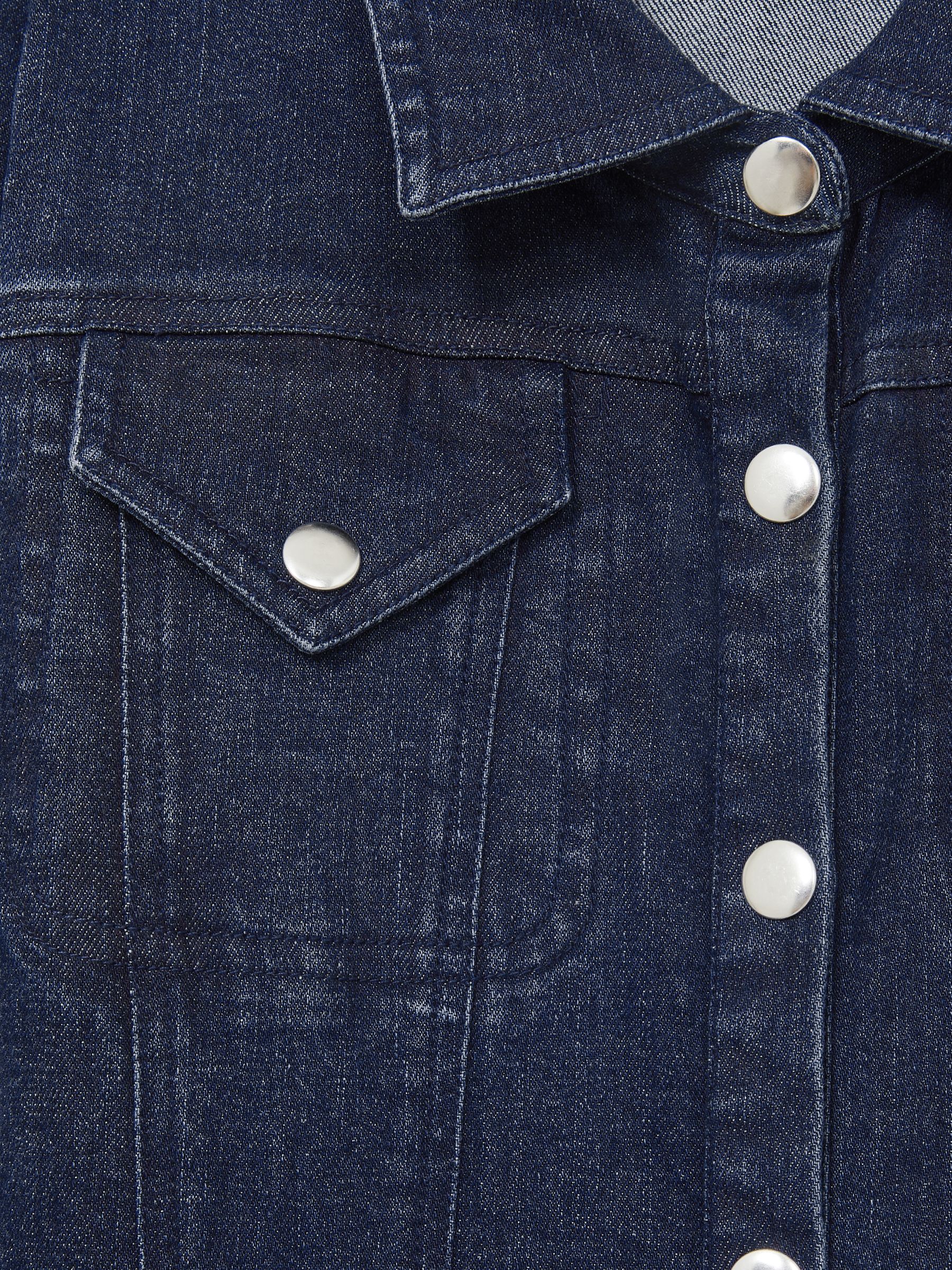 9-13 yrs Wide-Leg Denim Jumpsuit in Blue