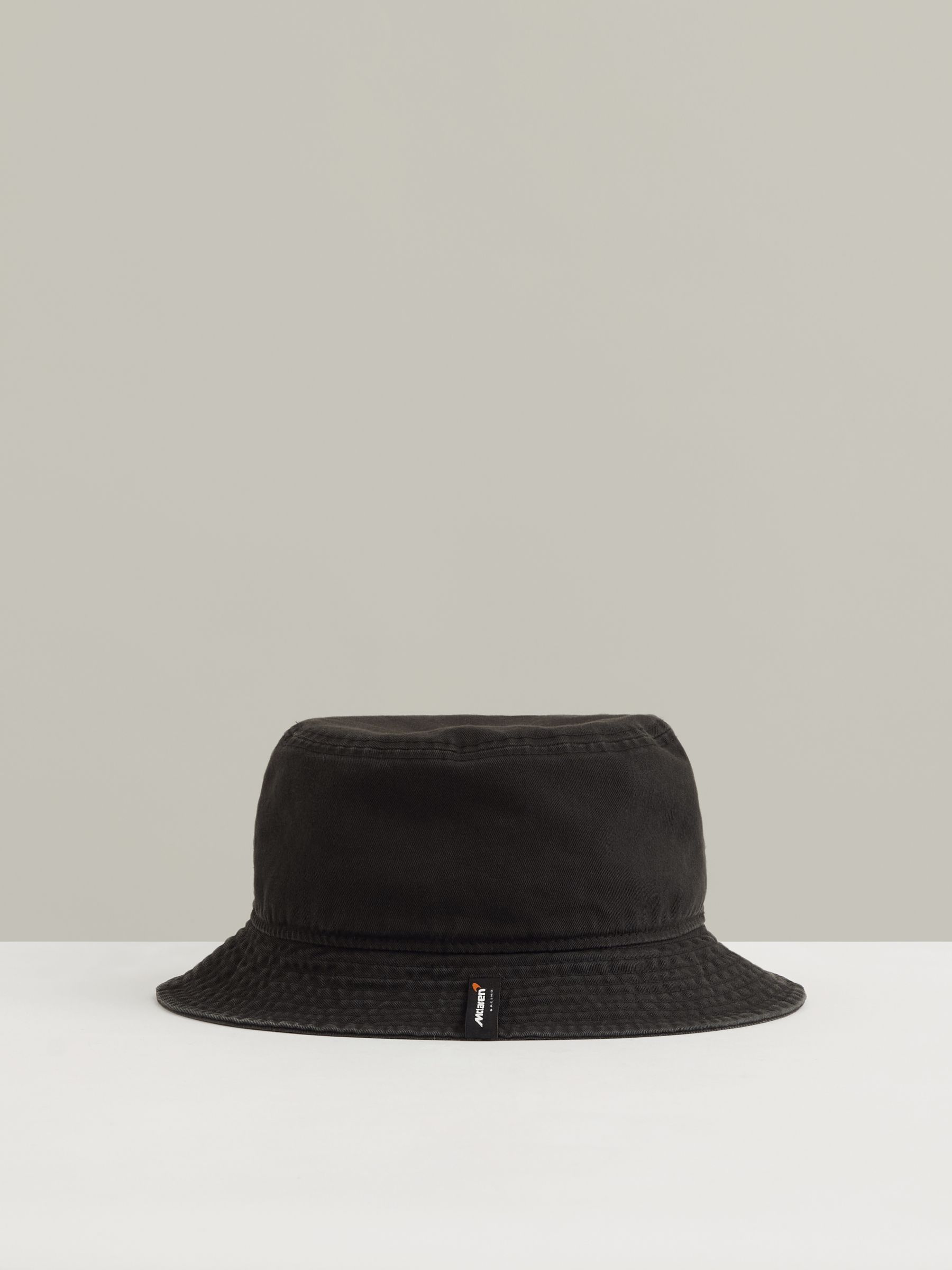 Unisex Fit McLaren Racing Cotton Bucket Hat in Black