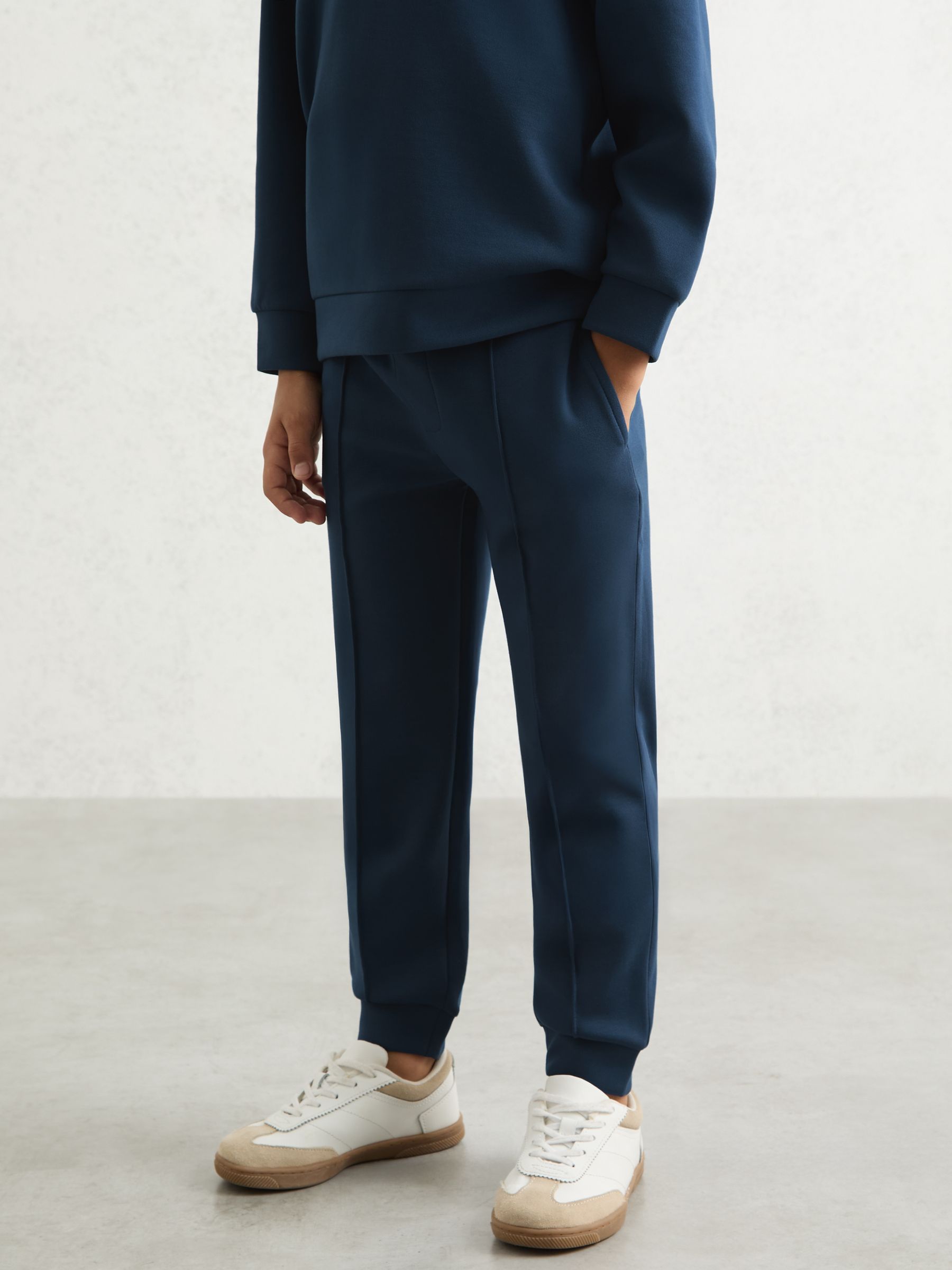 13-14 yrs Interlock Drawstring Joggers in Ocean Blue