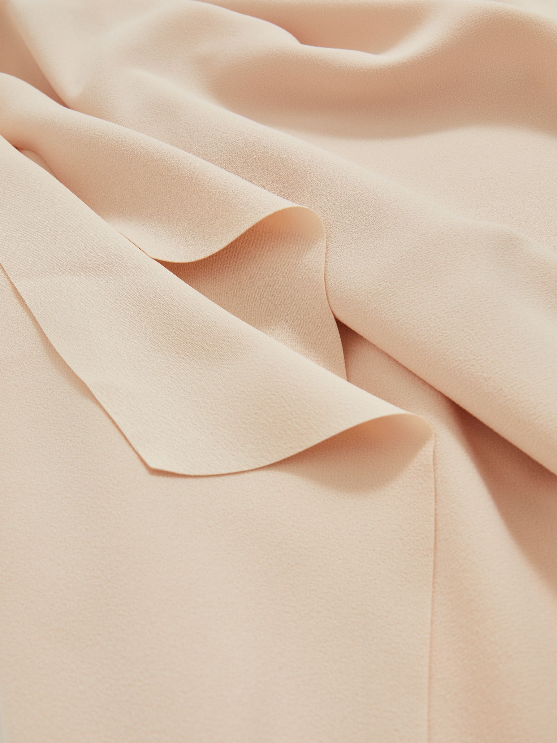 One Shoulder Draped Mini Dress in Pale Pink