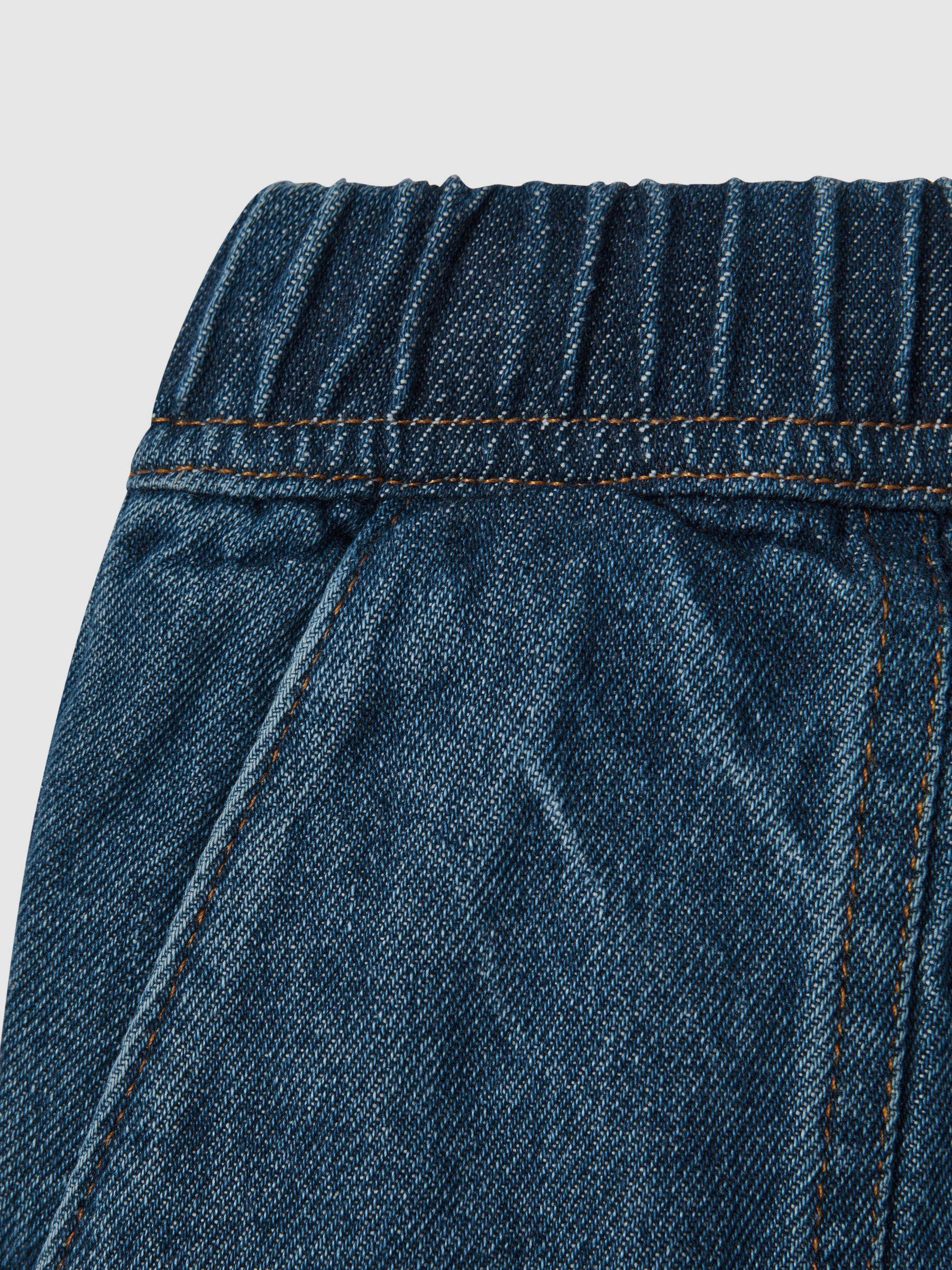 9-13 yrs Drawstring Denim Shorts in Blue
