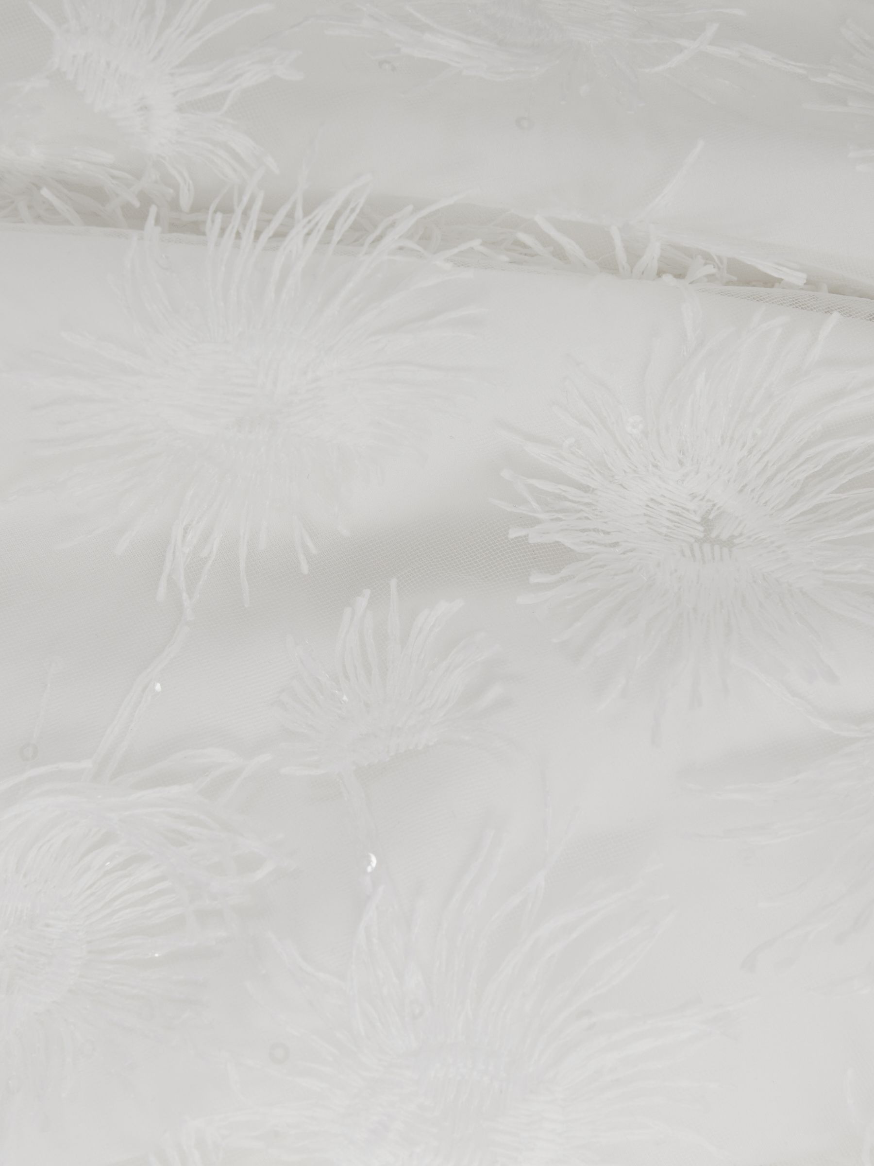 Stella White Anna Quan Applique Drop Waist Maxi Dress