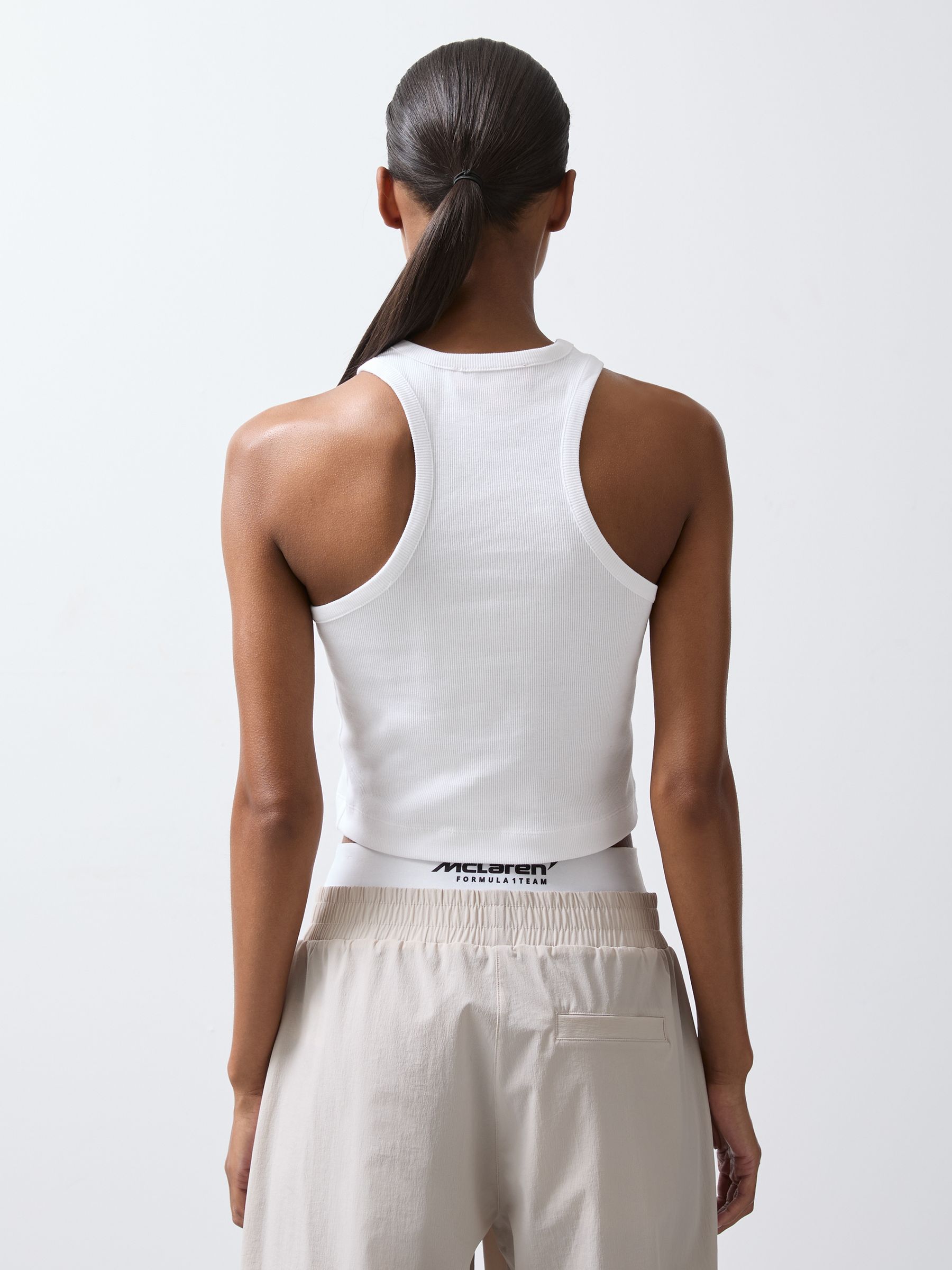 Cotton Logo Vest in White
