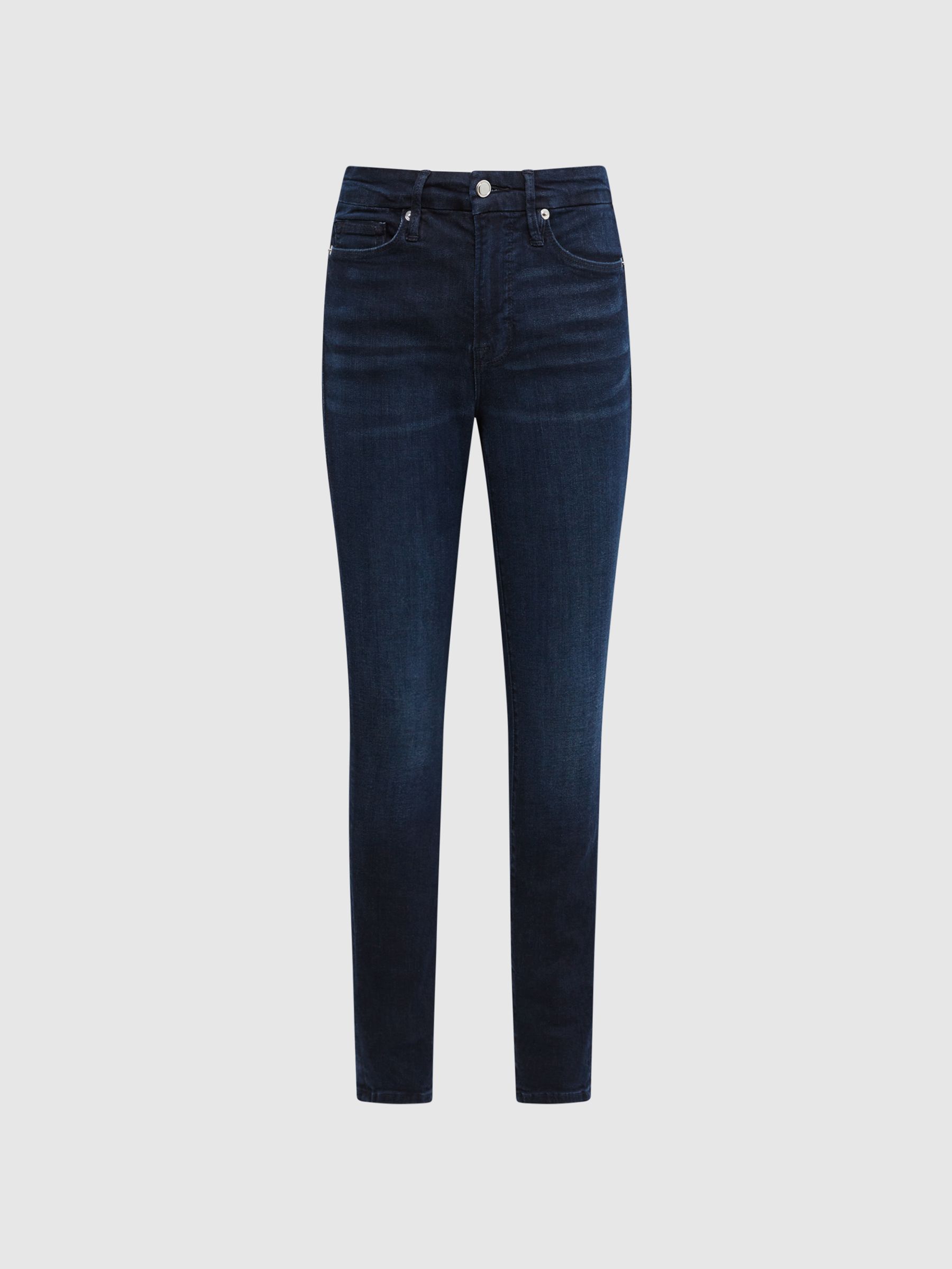 Good American Sculpting Skinny Jeans in Mid Blue