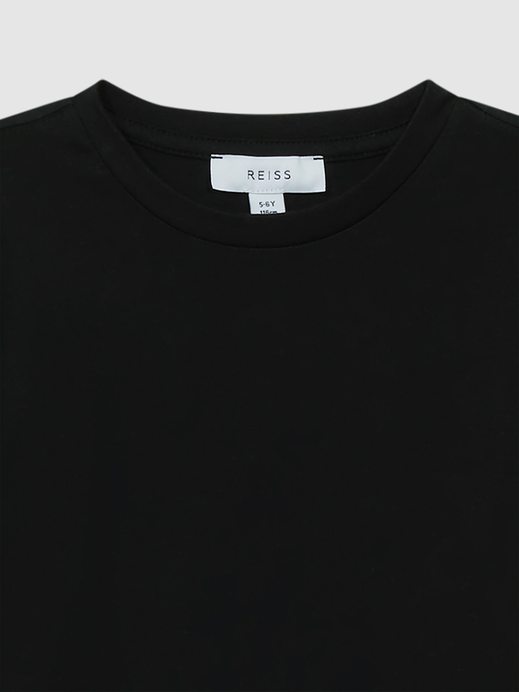 9-13 yrs Crew Neck T-Shirt in Black