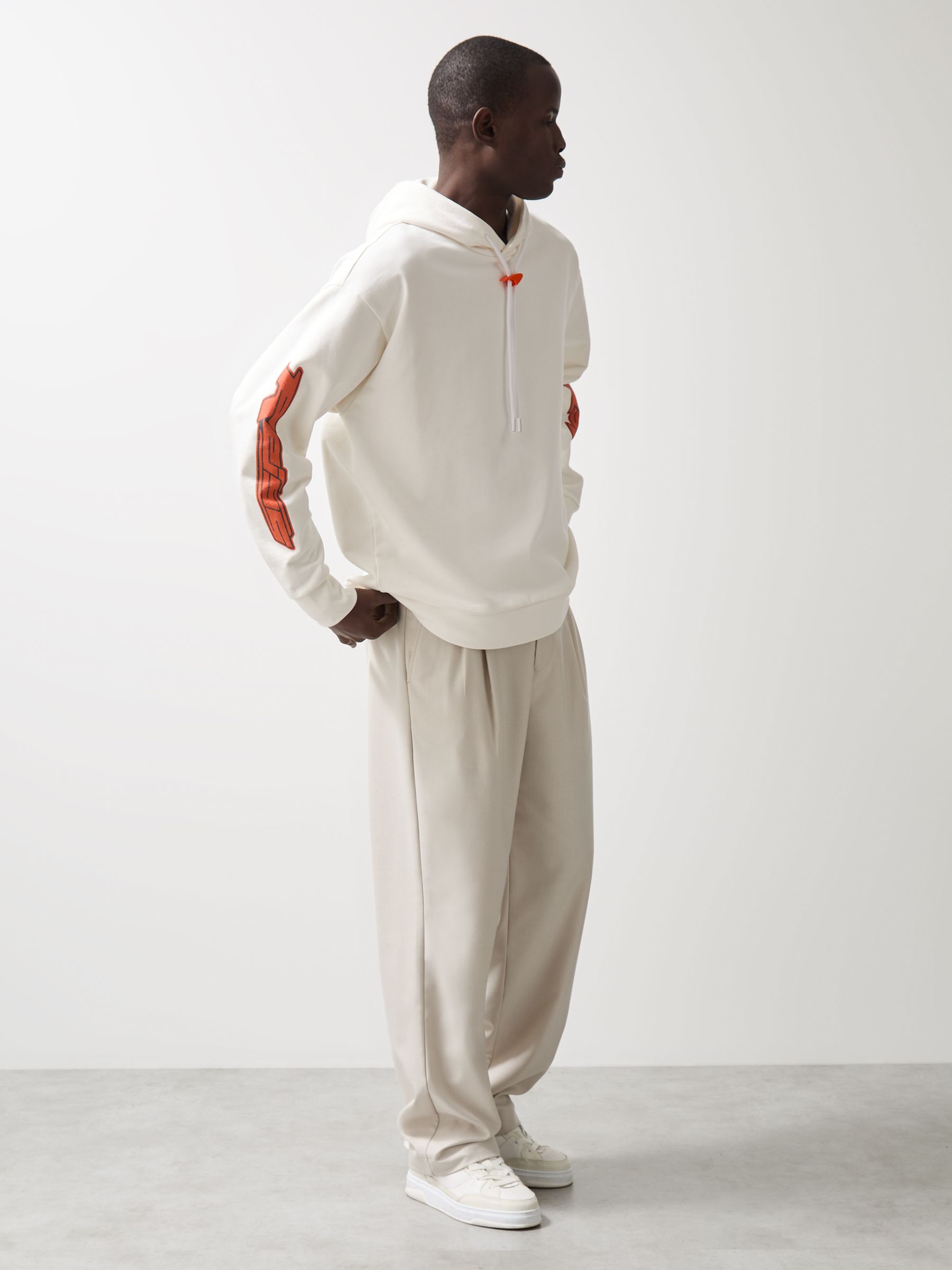 McLaren F1 Team Oversize Toggle Hoodie Unisex Fit in White