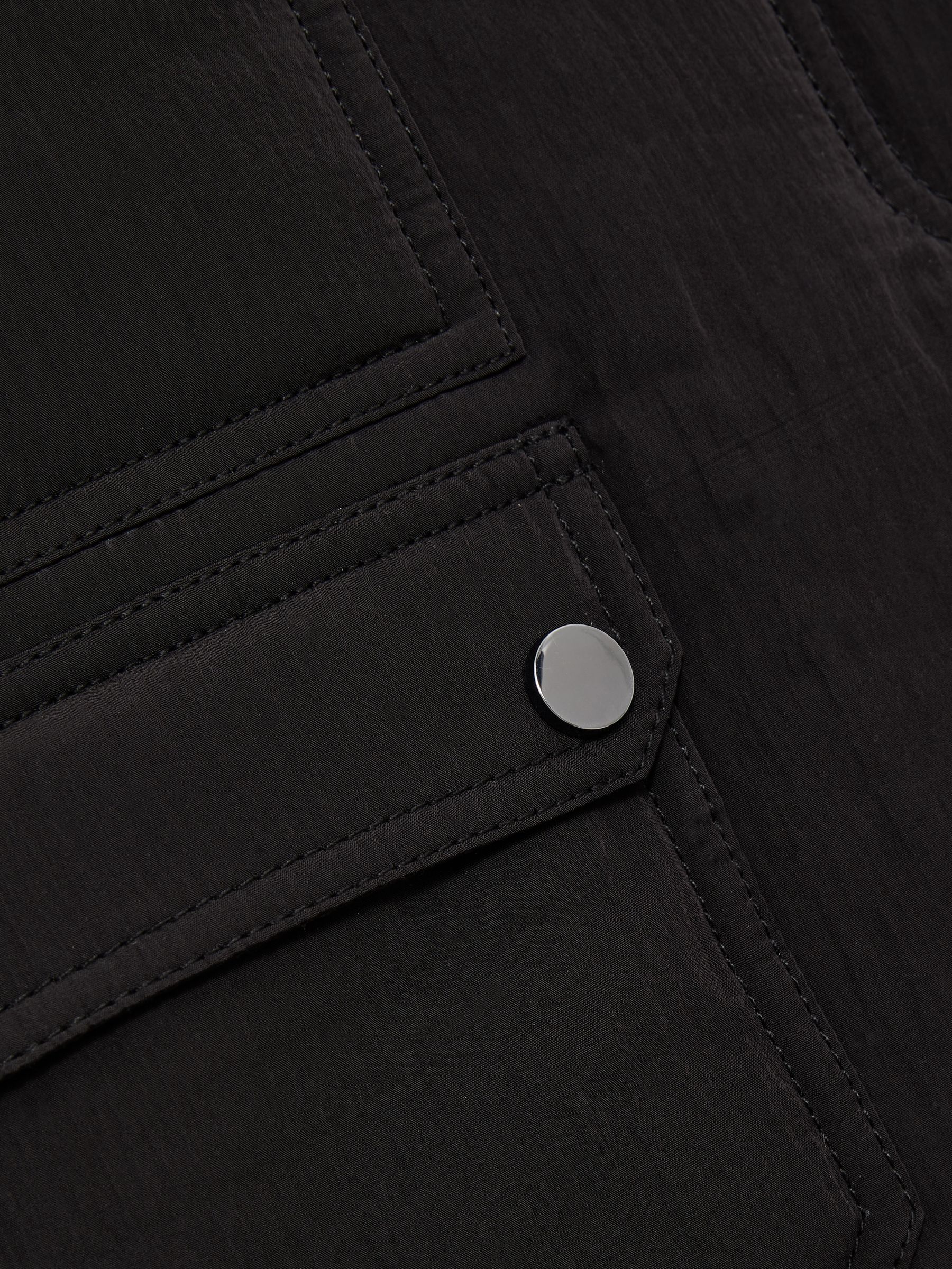 Quilted Mini Skirt in Black