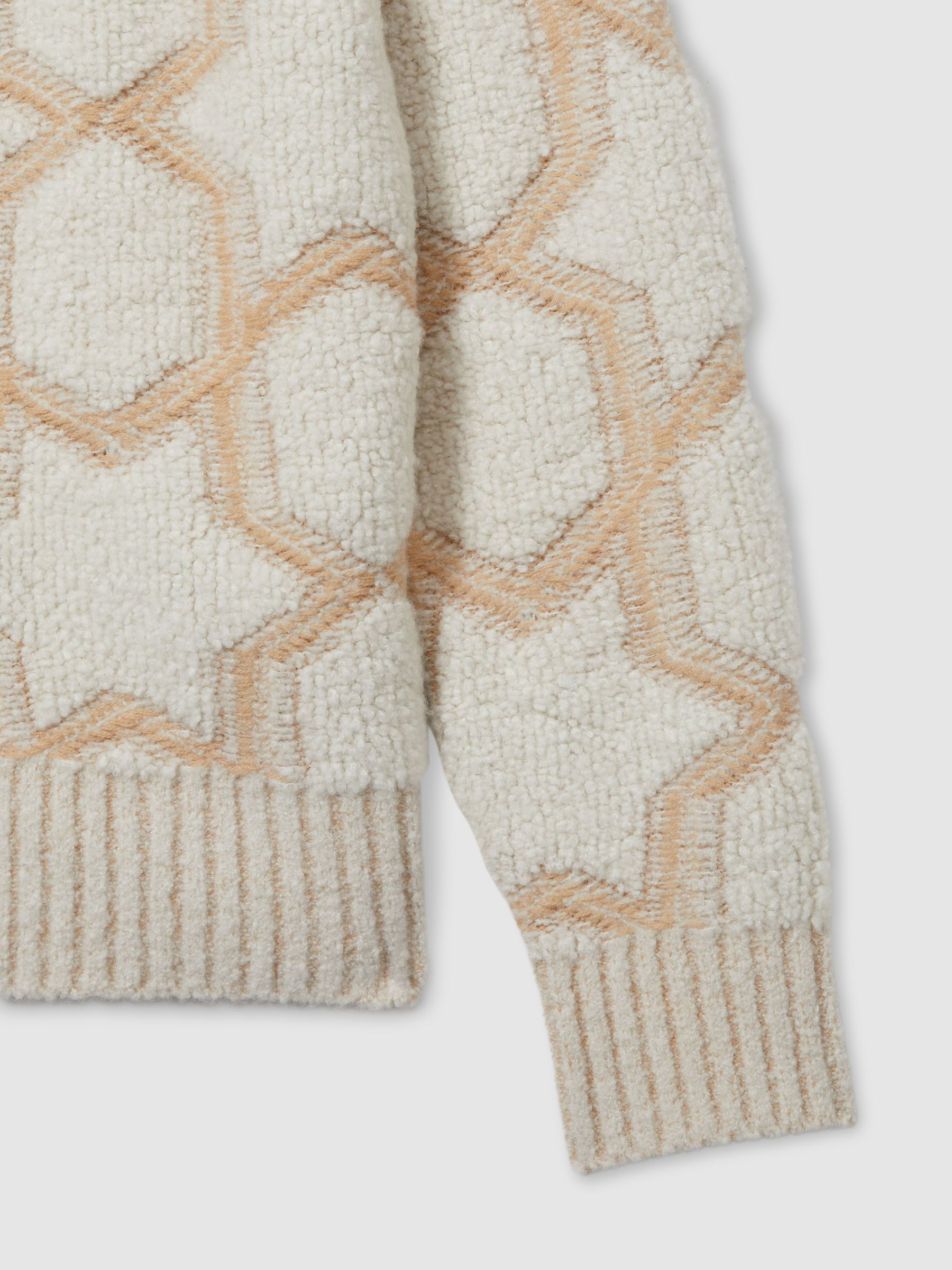 Reiss | Les 100 Ciels Cashmere-Blend Bouclé Jacket in Neutral/Cream