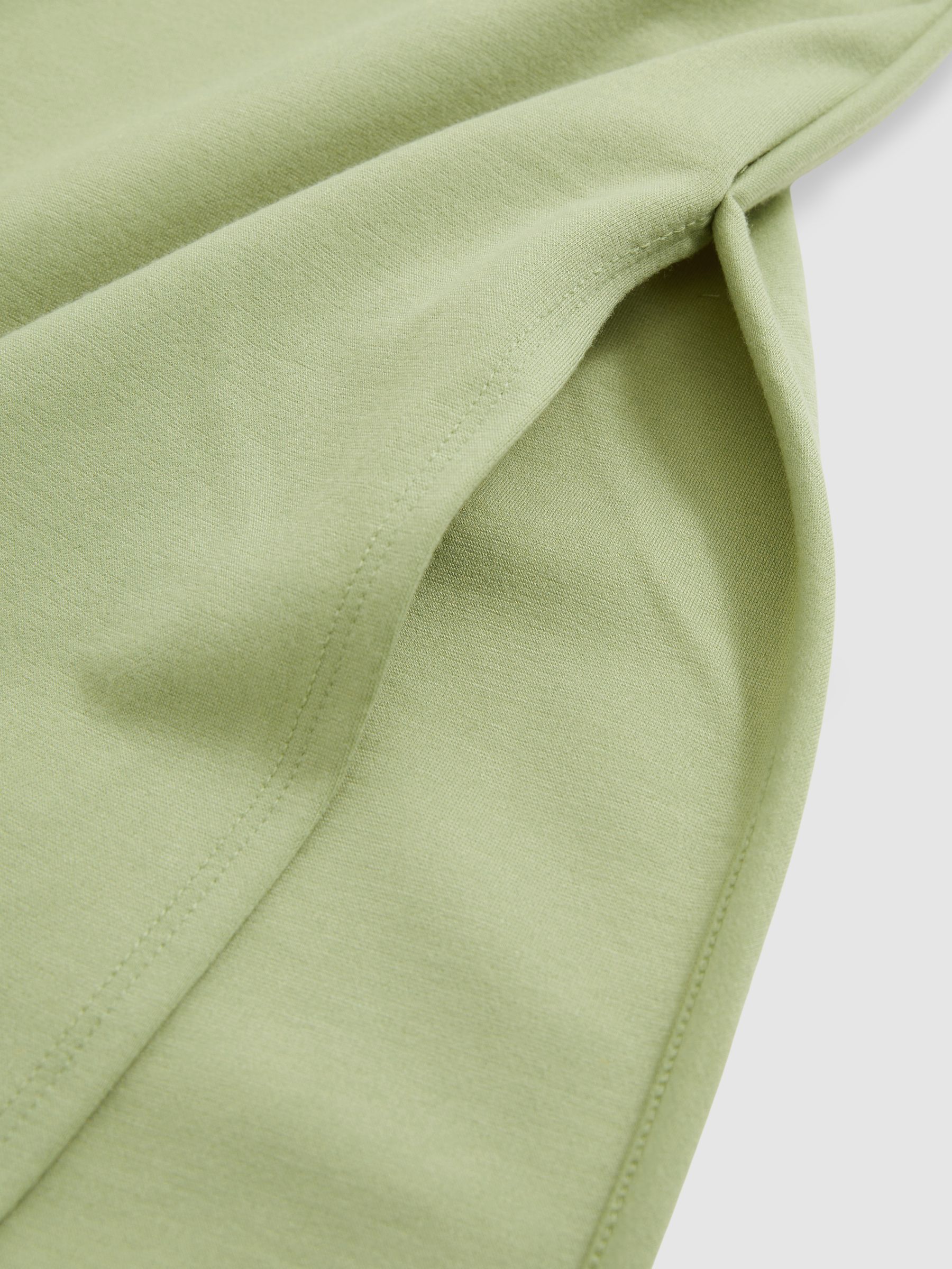 Jersey Knit Maxi Dress in Green