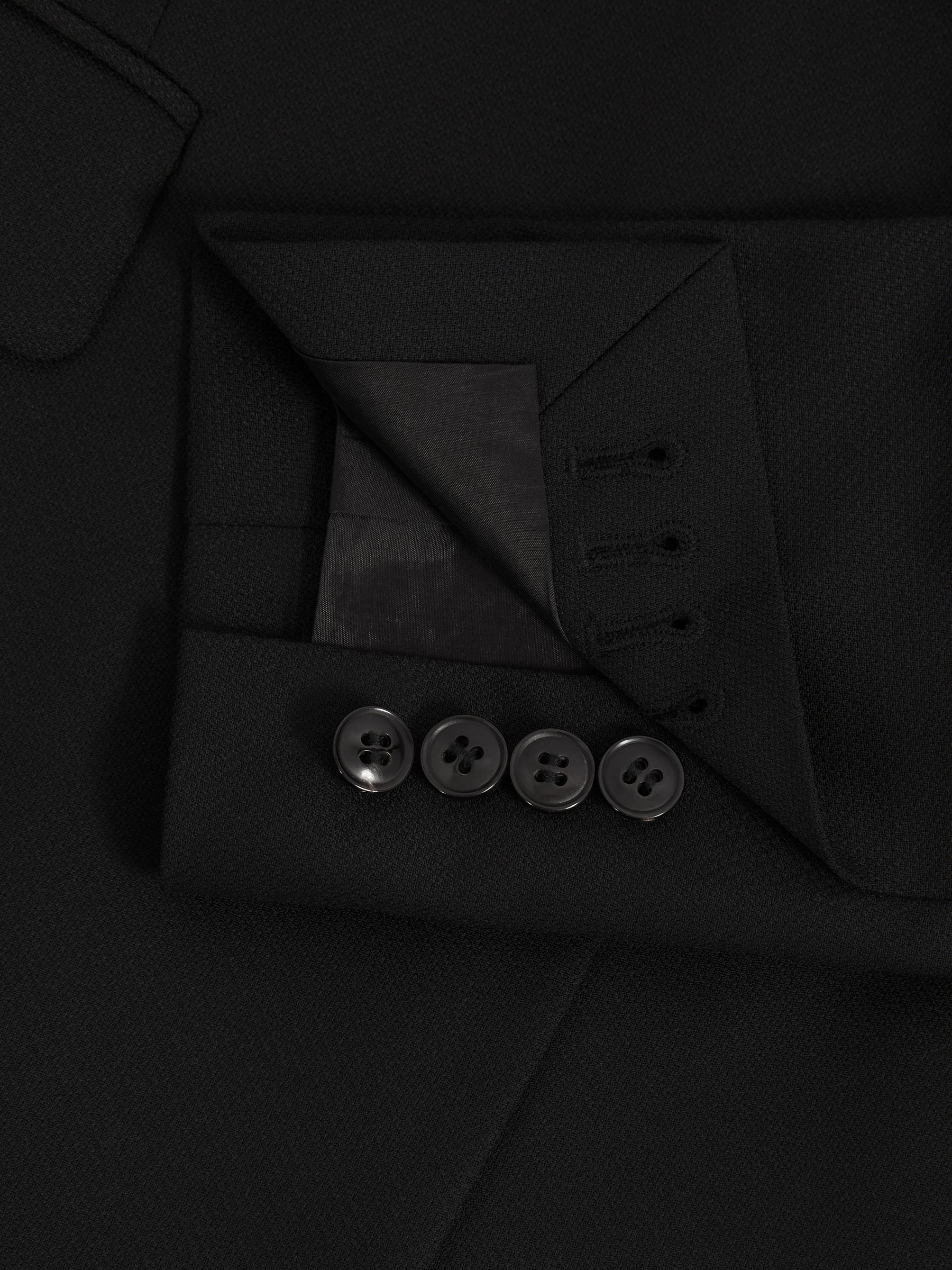 Single Breasted Suit Blazer in Black