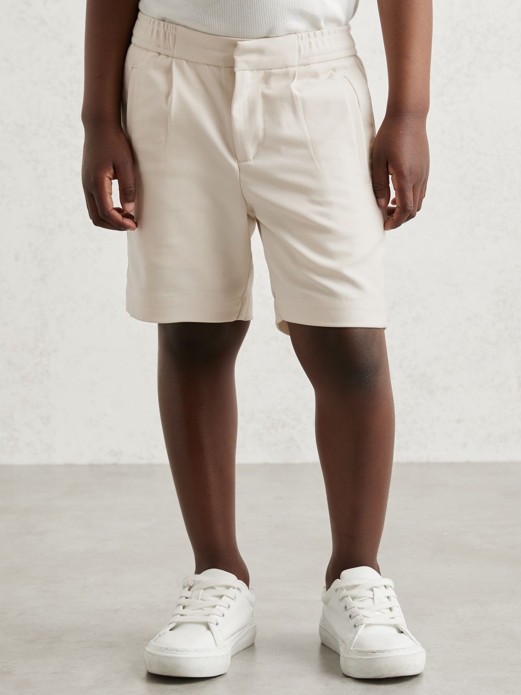3-9 yrs Relaxed Drawstring Shorts in Off White