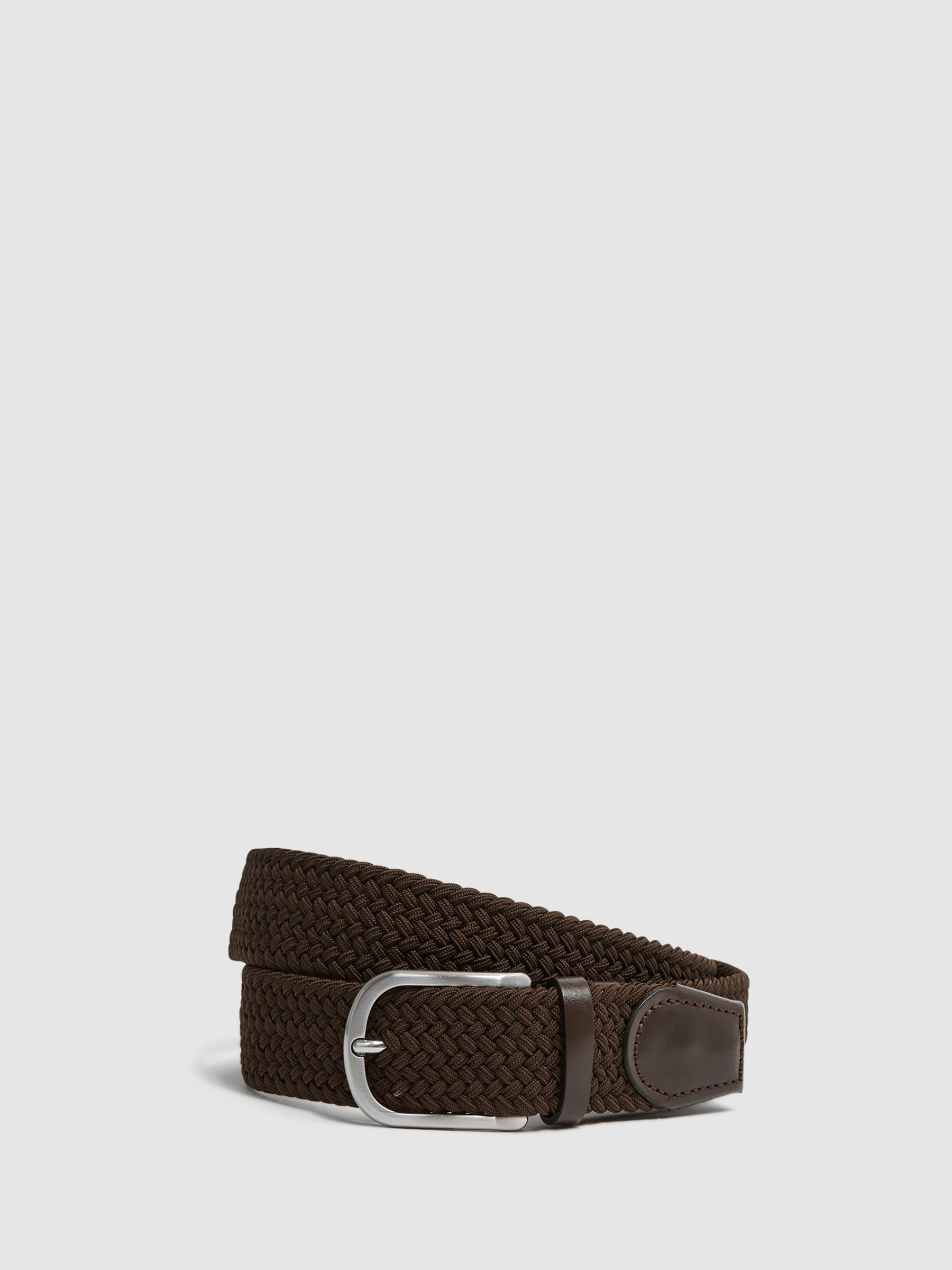 Woven Belt in Dark Brown