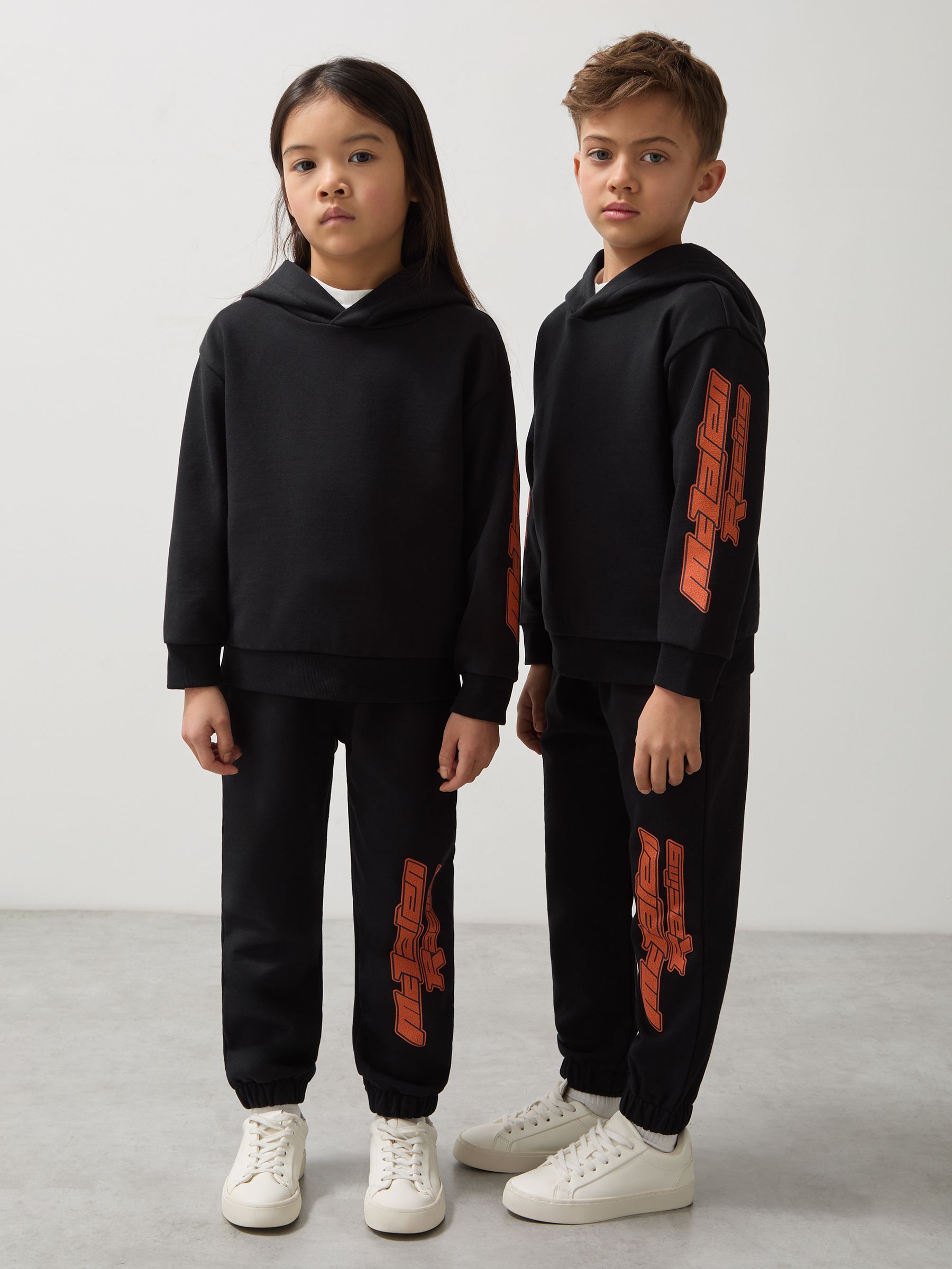 3-9 yrs McLaren F1 Team Cotton Logo Joggers Unisex Fit in Black