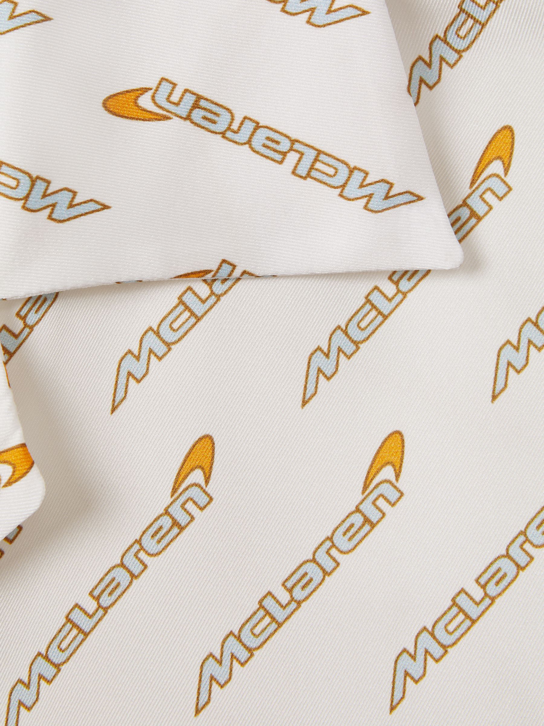 McLaren F1 Monte Carlo Exclusive Cuban Collar Shirt in White Multi