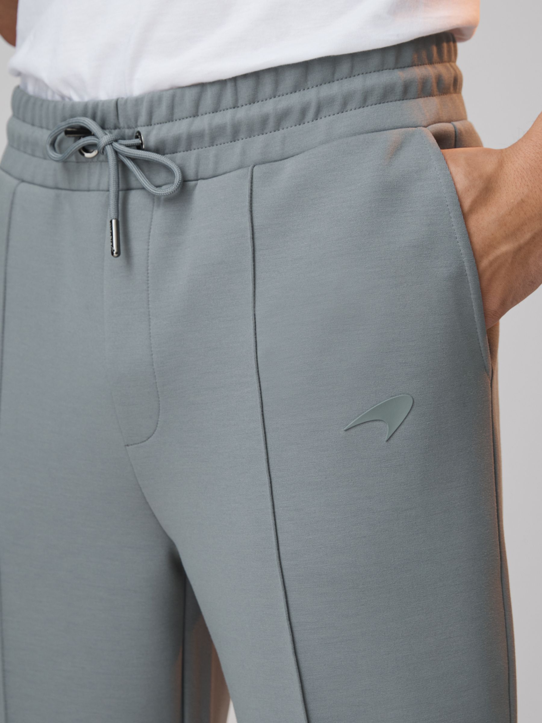 McLaren F1 Interlock Jersey Drawstring Joggers in Sage