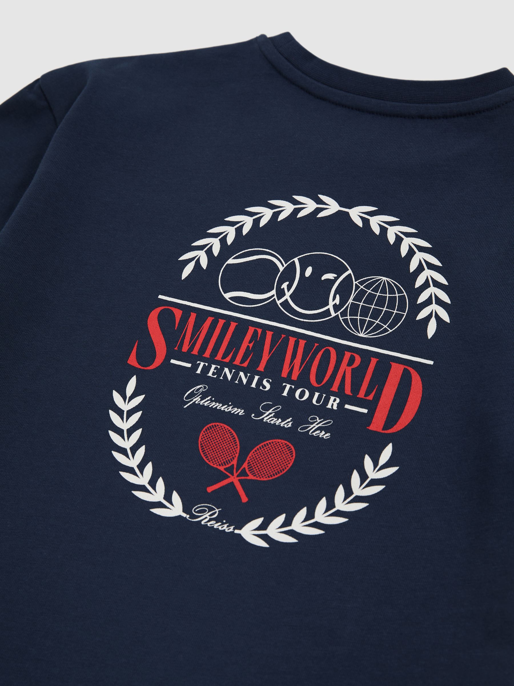 13-14 yrs SmileyWorld | Reiss Oversize T-Shirt in Navy