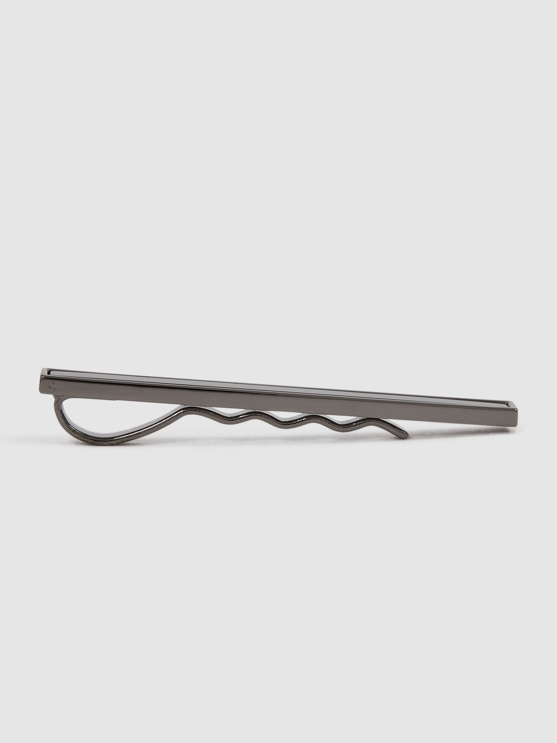 Onyx Tie Bar in Gunmetal/Onyx