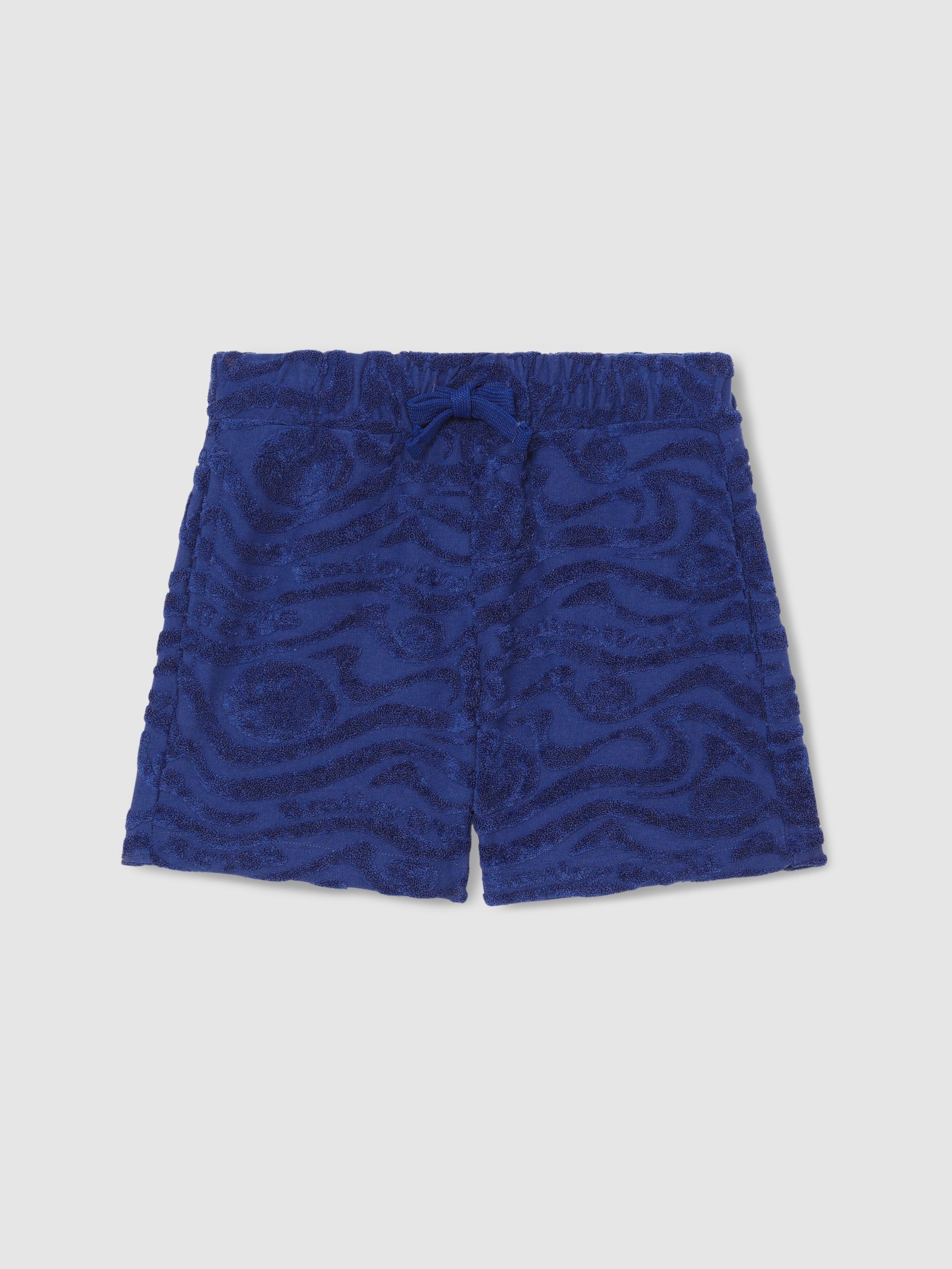 3-9 yrs SmileyWorld | Reiss Wave Texture Shorts in Bright Blue