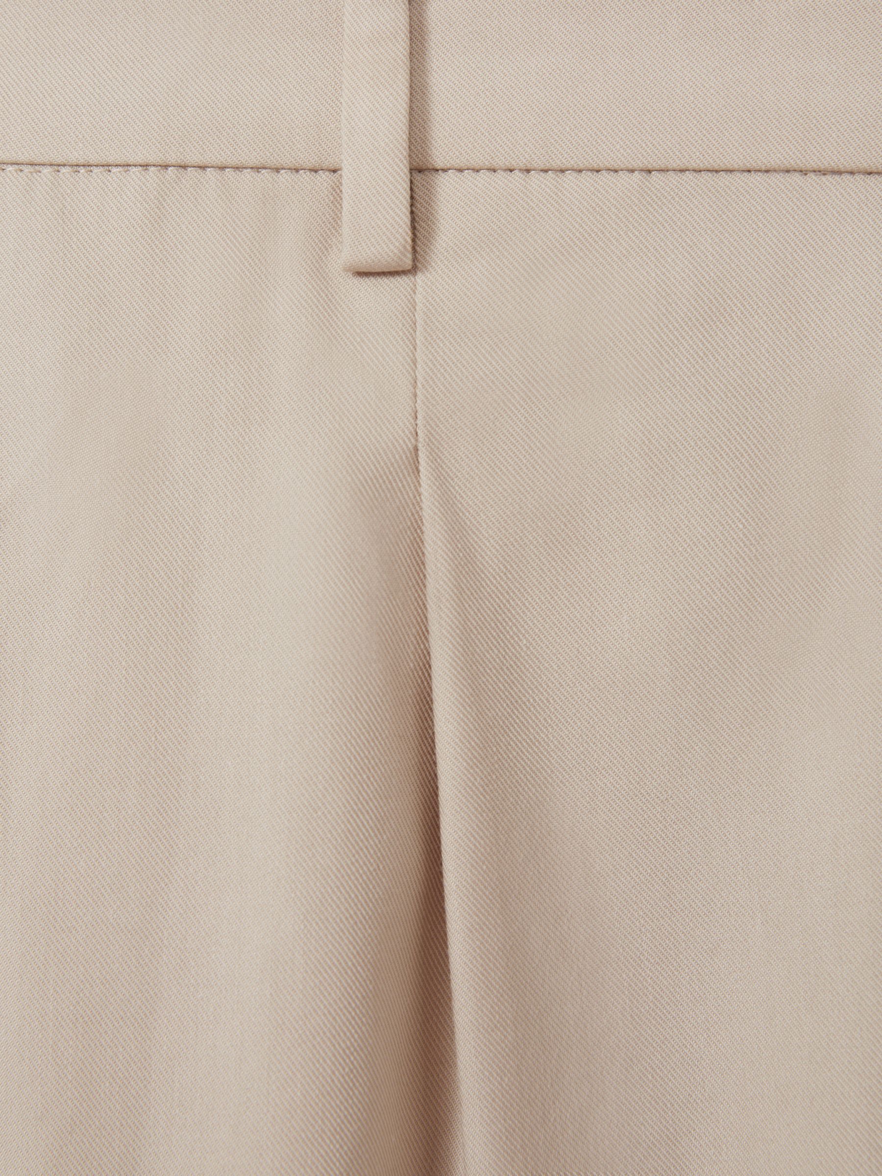 Shultz Light Khaki Paige Cotton-Lyocell Straight Leg Trousers