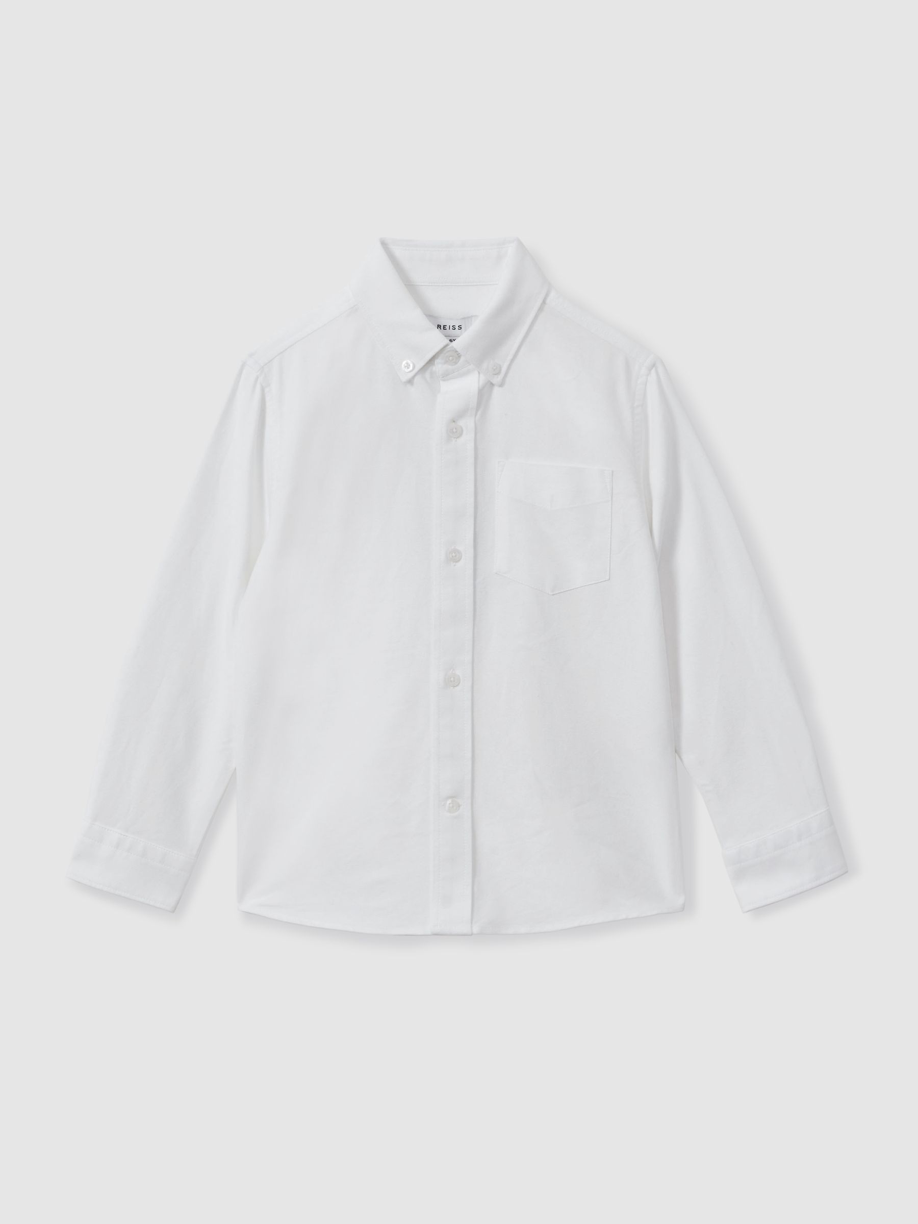 3-9 yrs Button Down Oxford Shirt in White