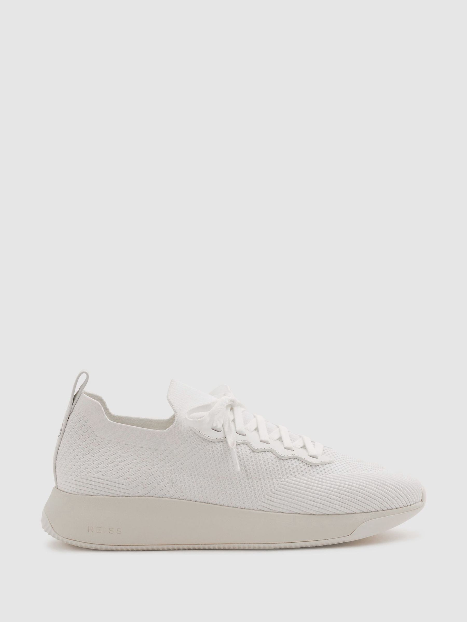 Hybrid Knit Trainers in White
