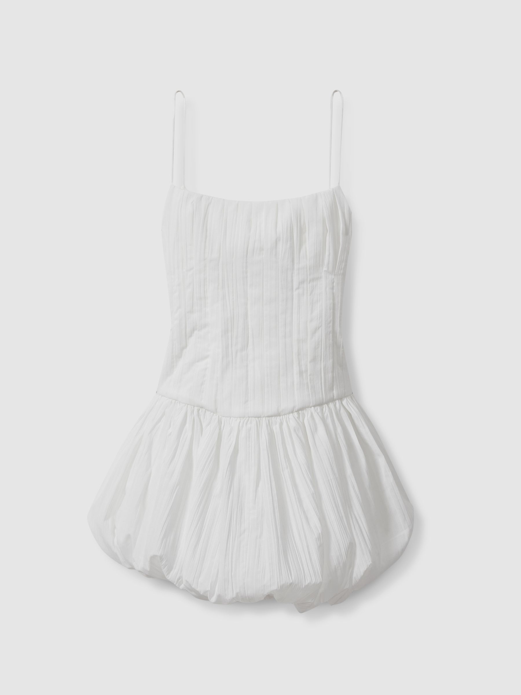 Acler Puff Hem Mini Dress in Ivory