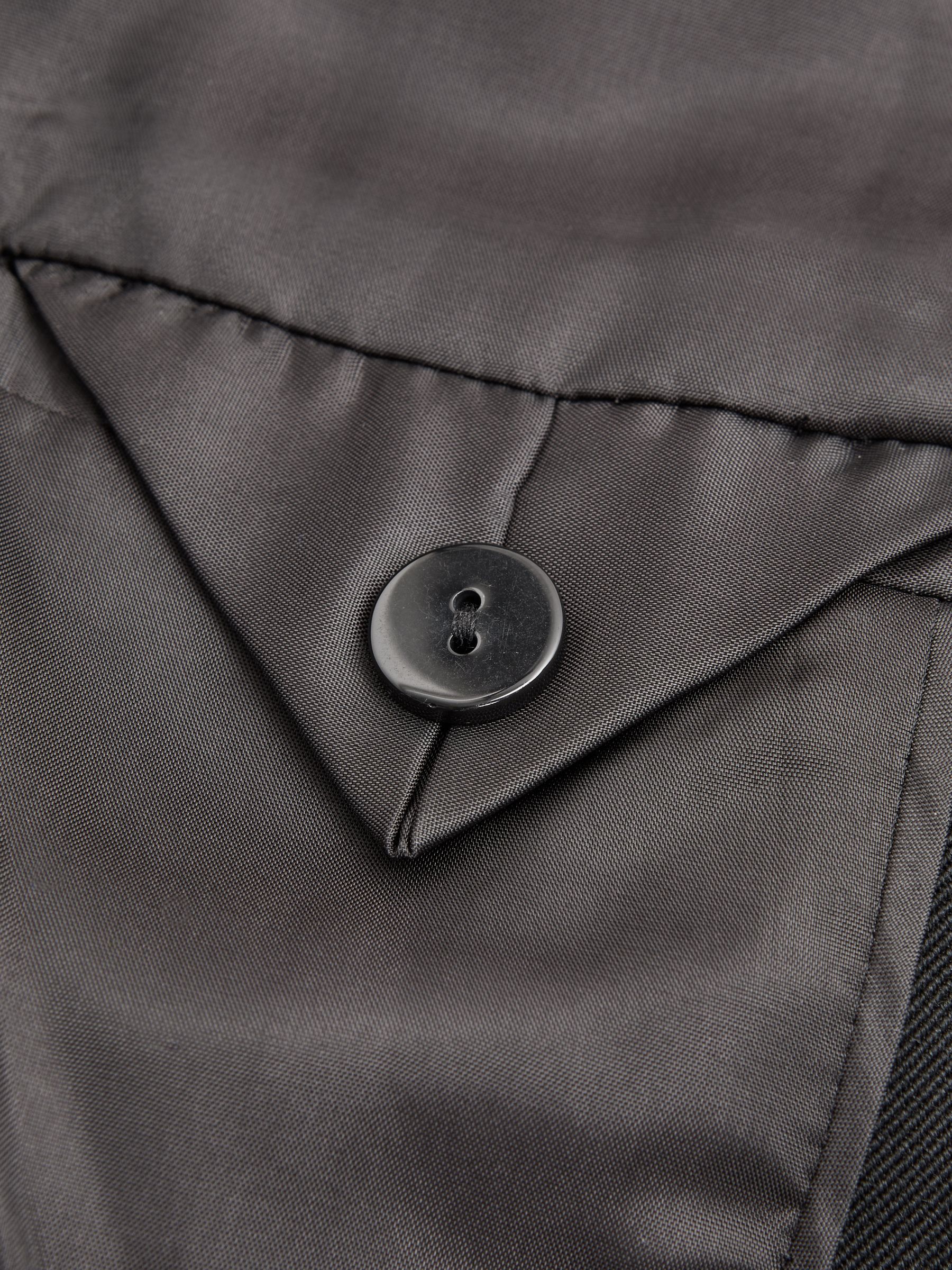 Wool Double Breasted Blazer Dress in Black