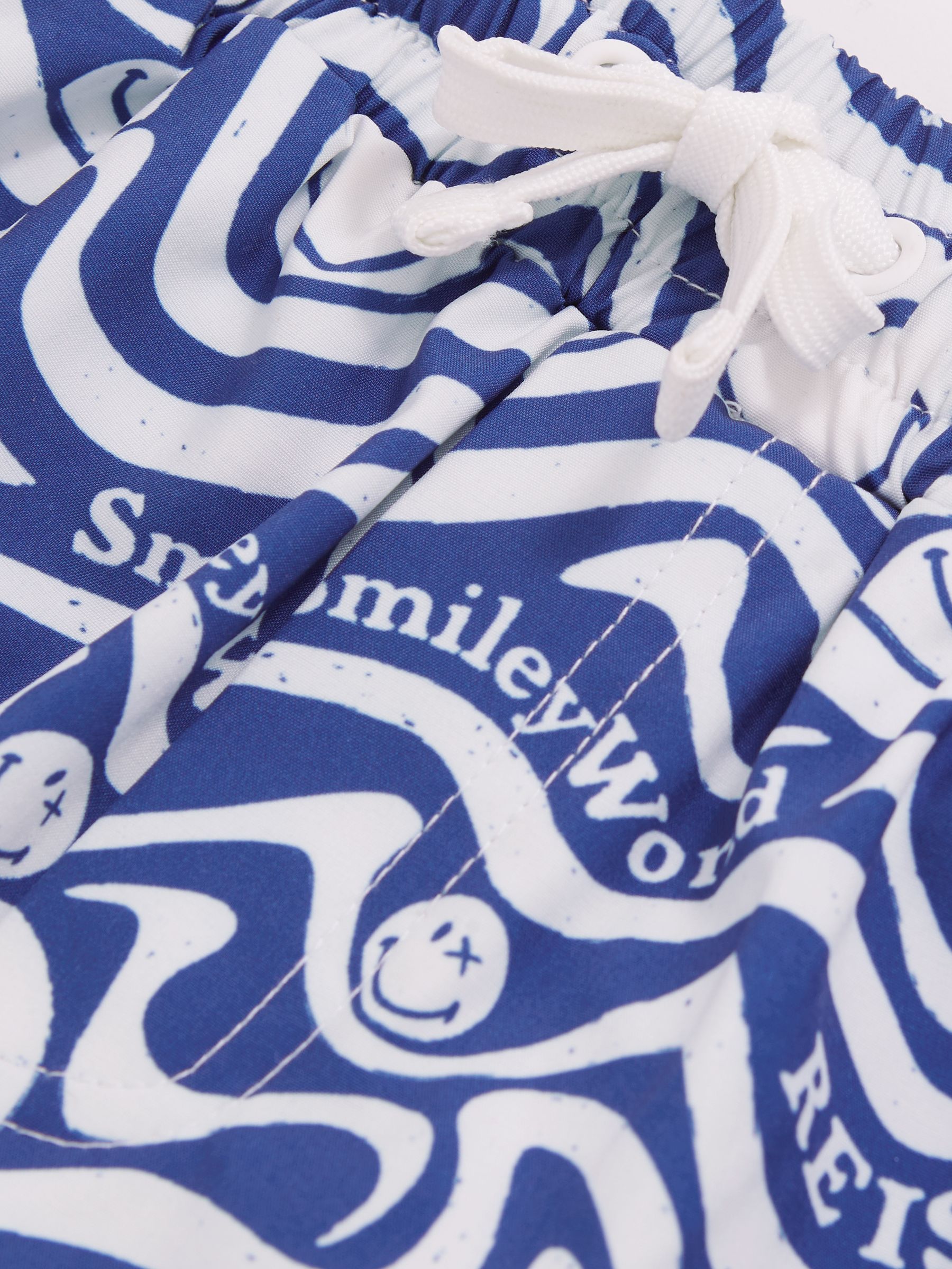 3-9 yrs SmileyWorld | Reiss Wave Swim Shorts in Bright Blue