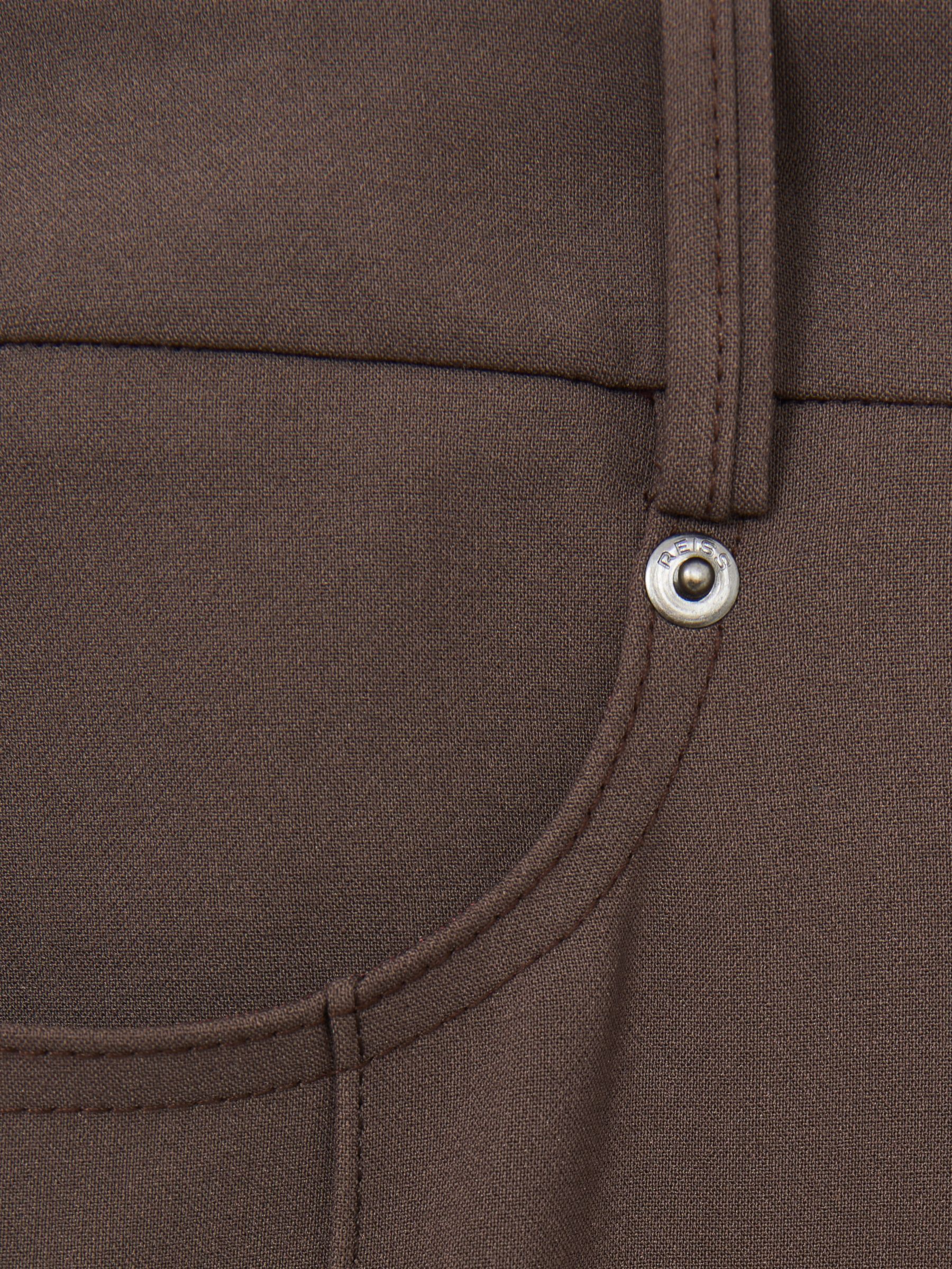 Palazzo Tailored Trousers in Mink Neutral