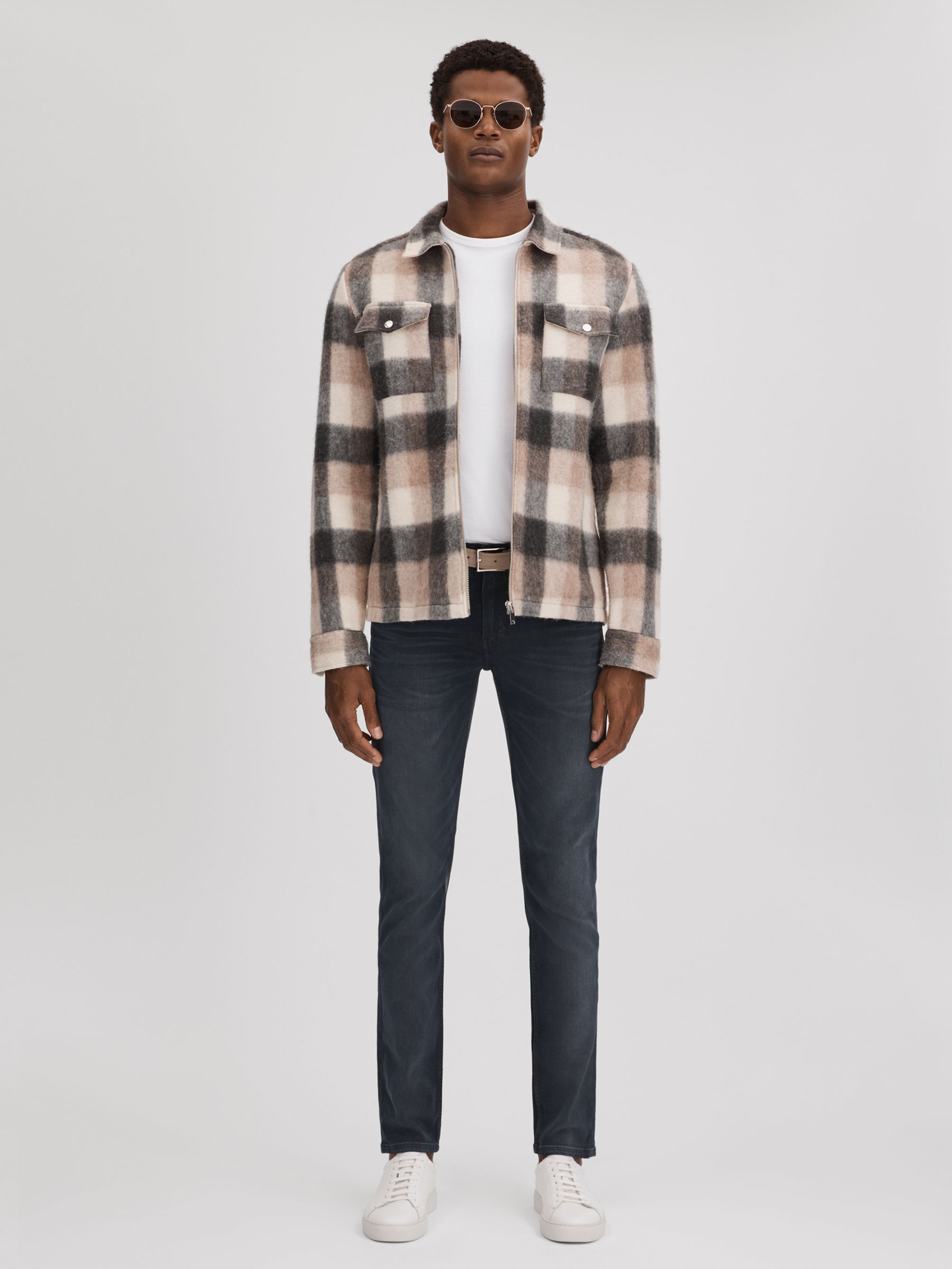 Paige High Stretch Super Skinny Jeans in Wheeler Blue