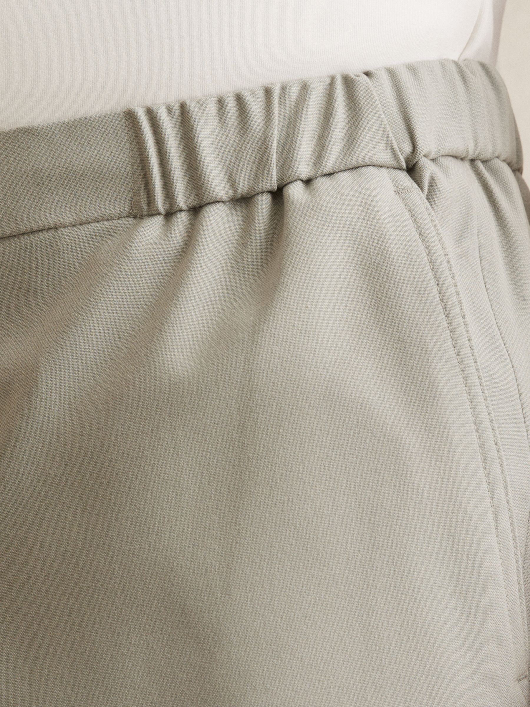 Drawstring Chino Shorts in Sage Green