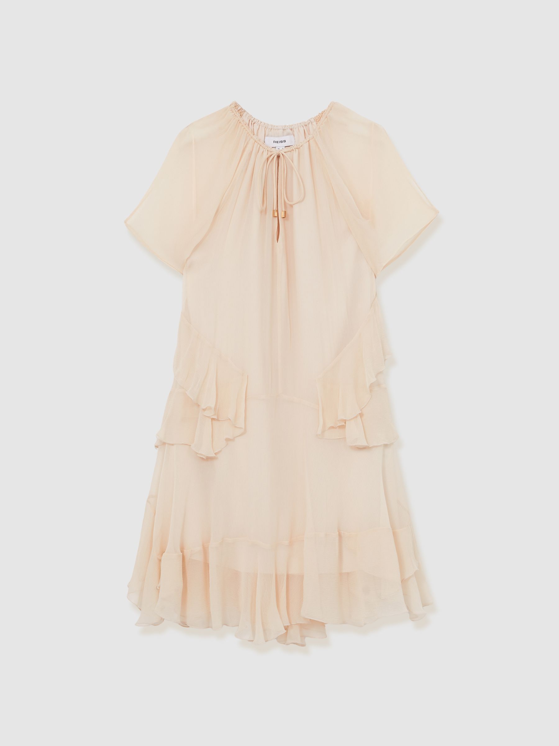 Ruffle Mini Dress in Pink