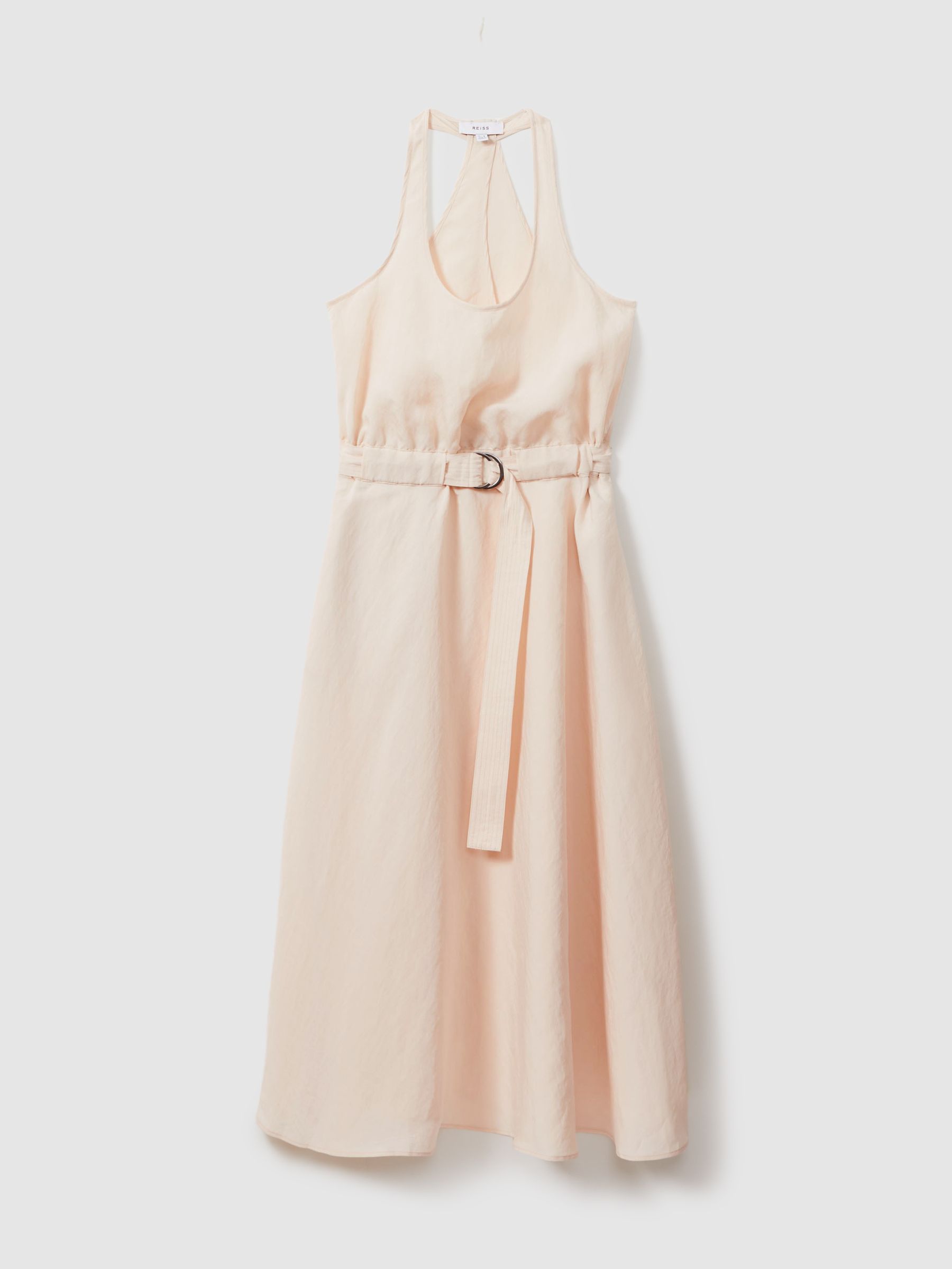 Modal Blend Parachute Midi Dress in Cream