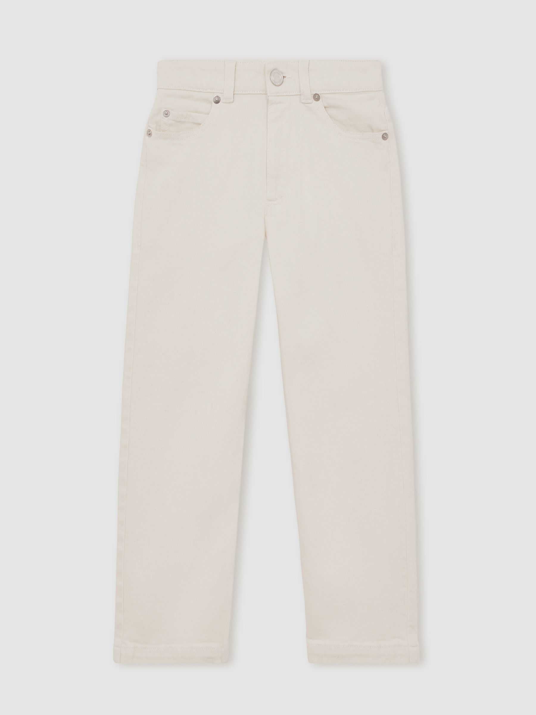 3-9 yrs Relaxed-Fit Jeans in Off White