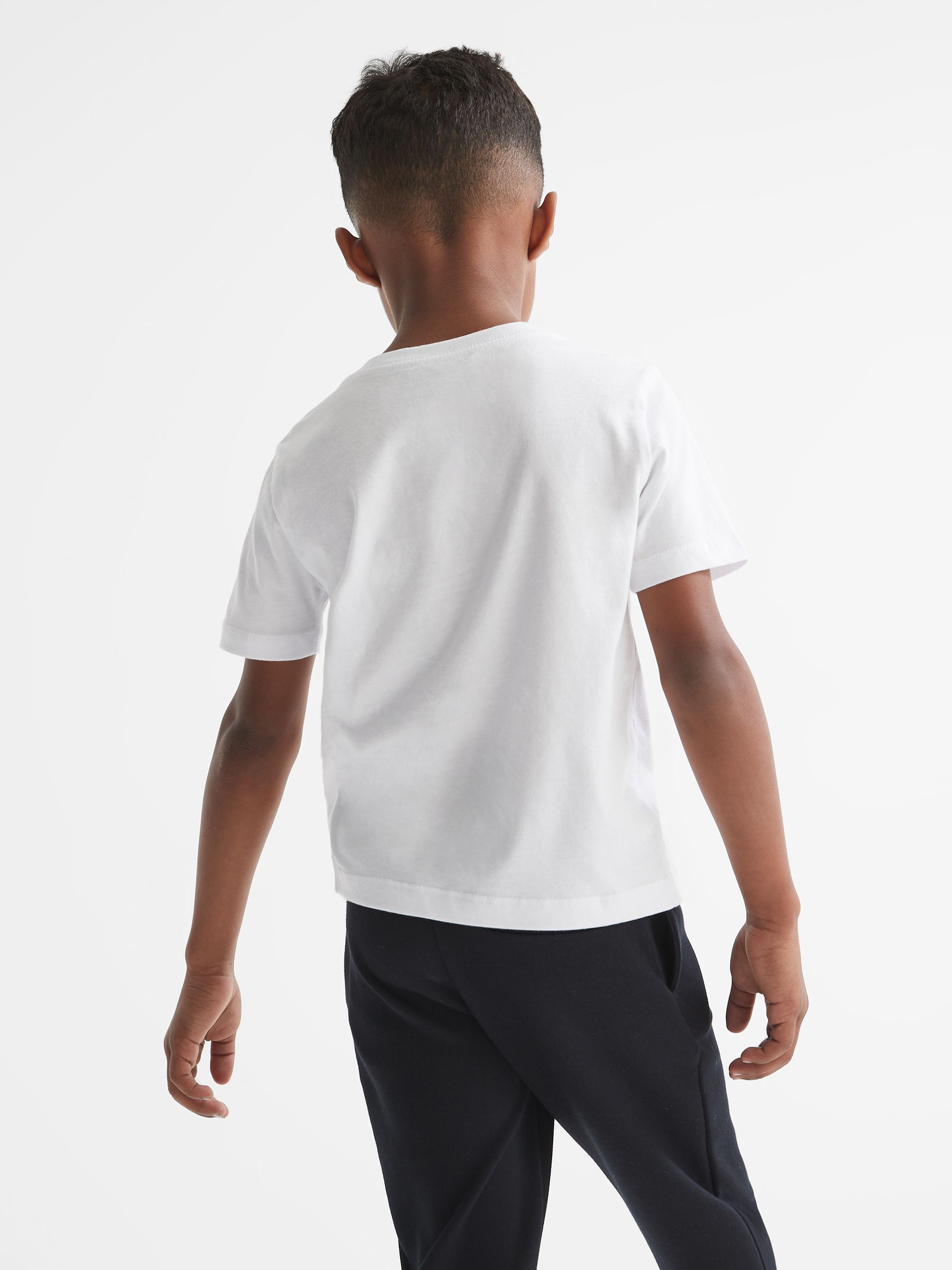 9-13 yrs Crew Neck T-Shirt in White