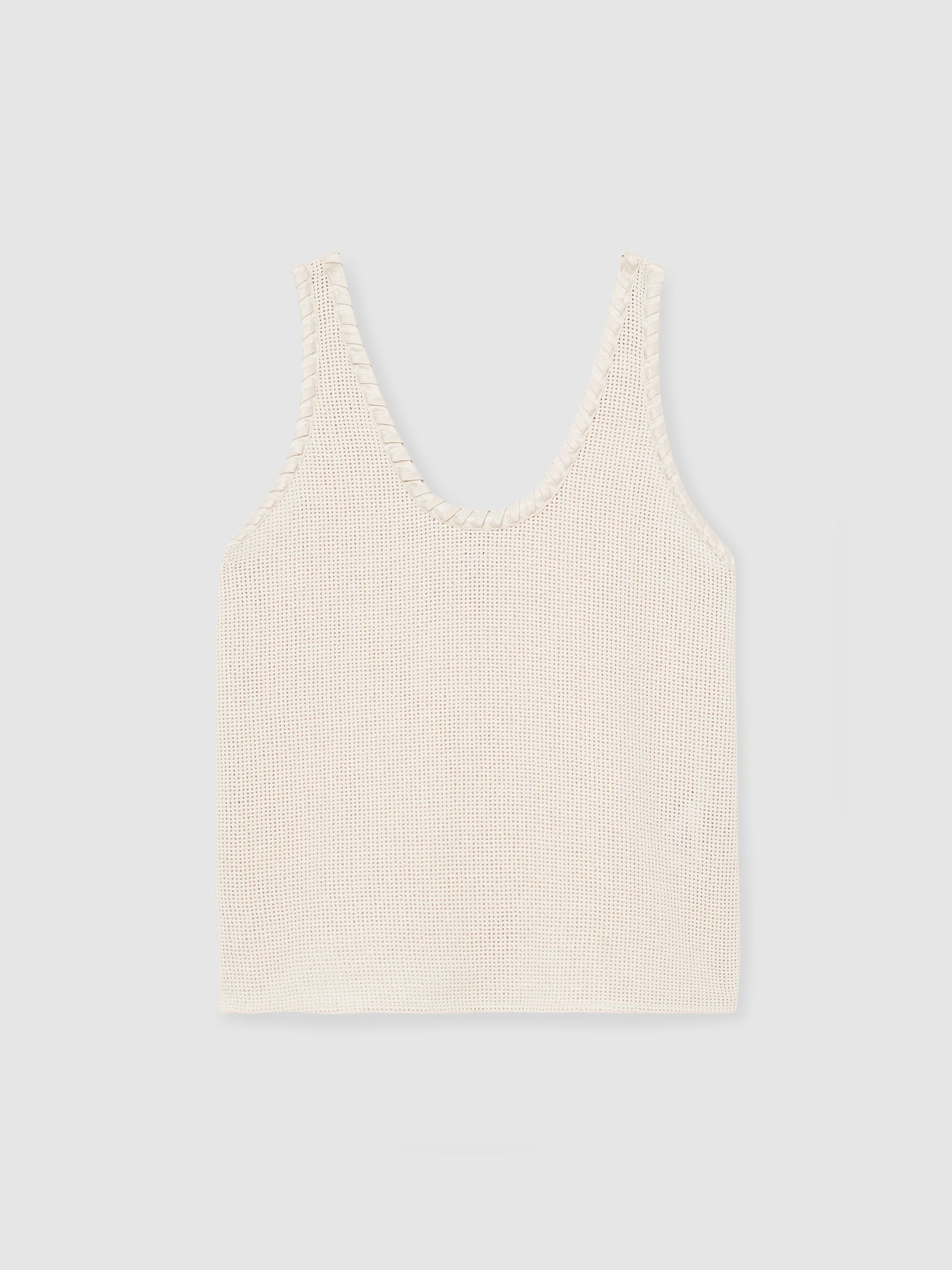 Crochet Tank Top in Cream