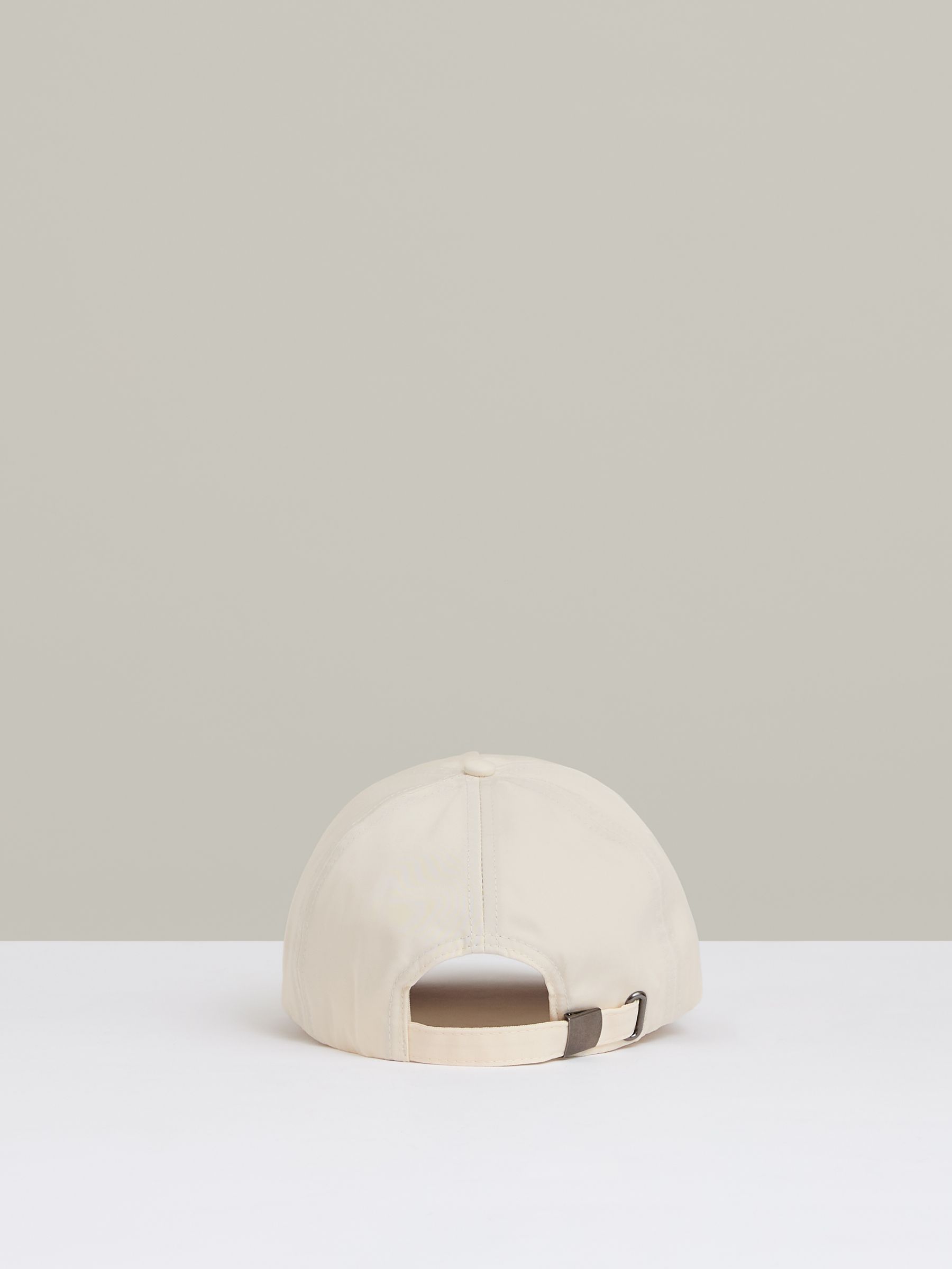 Logo Lettering Baseball Cap in Ecru