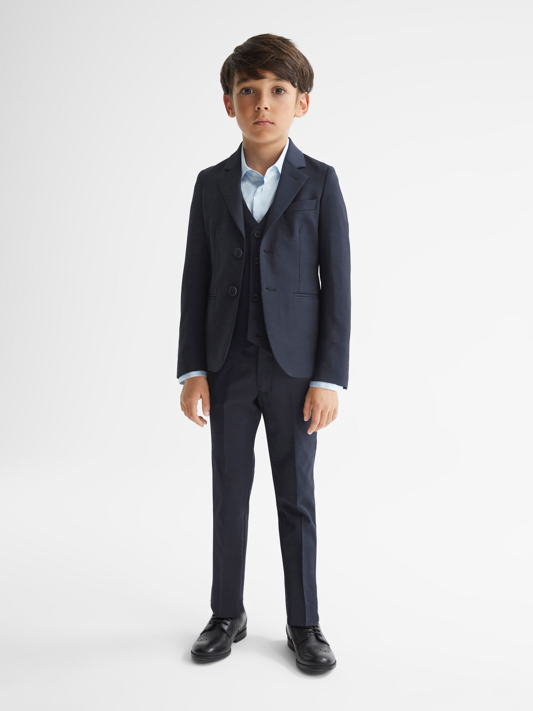 9-12 yrs Modern Fit Mixer Blazer in Navy