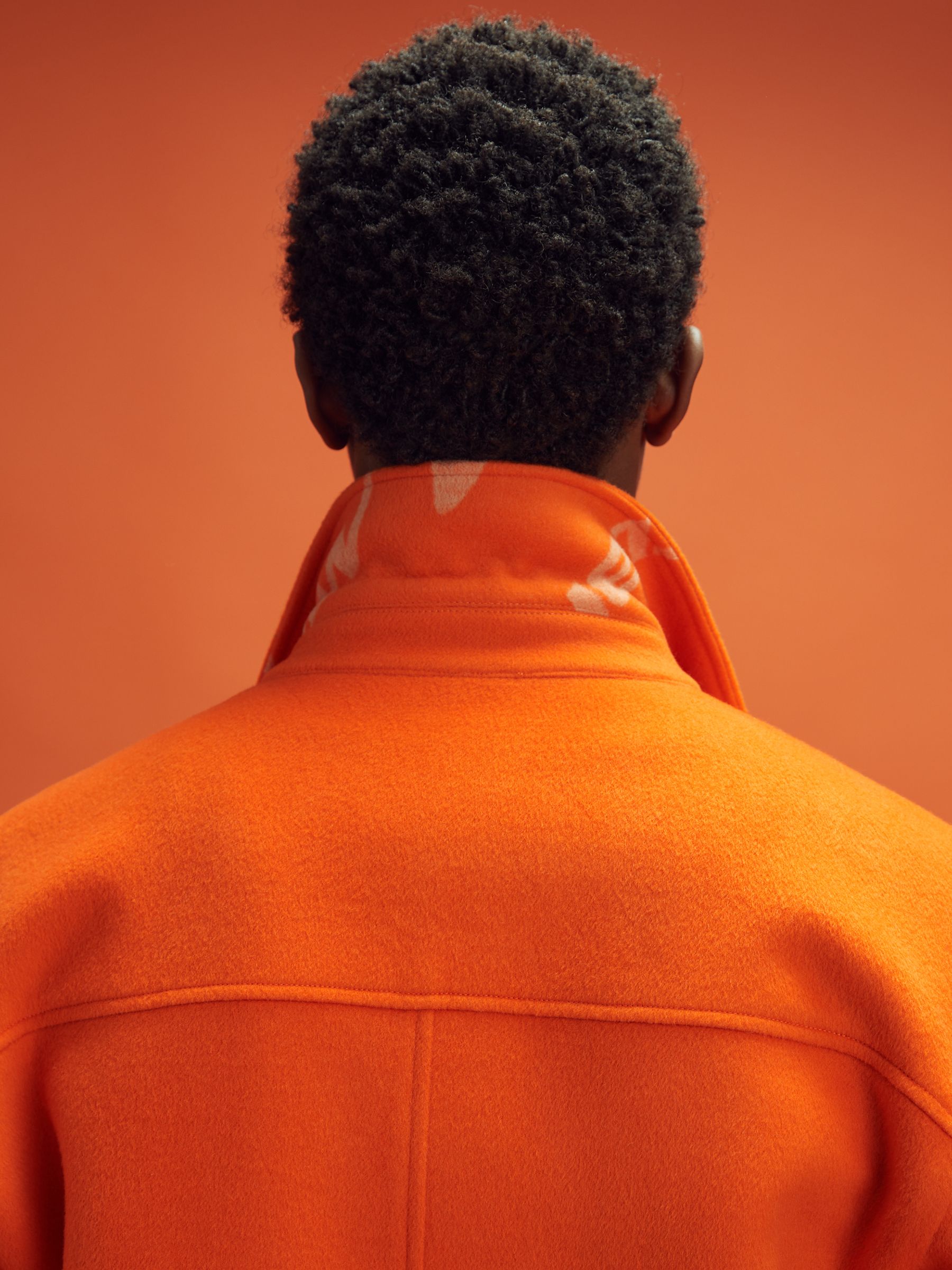 McLaren F1 Wool Blend Twin Pocket Overshirt in Papaya