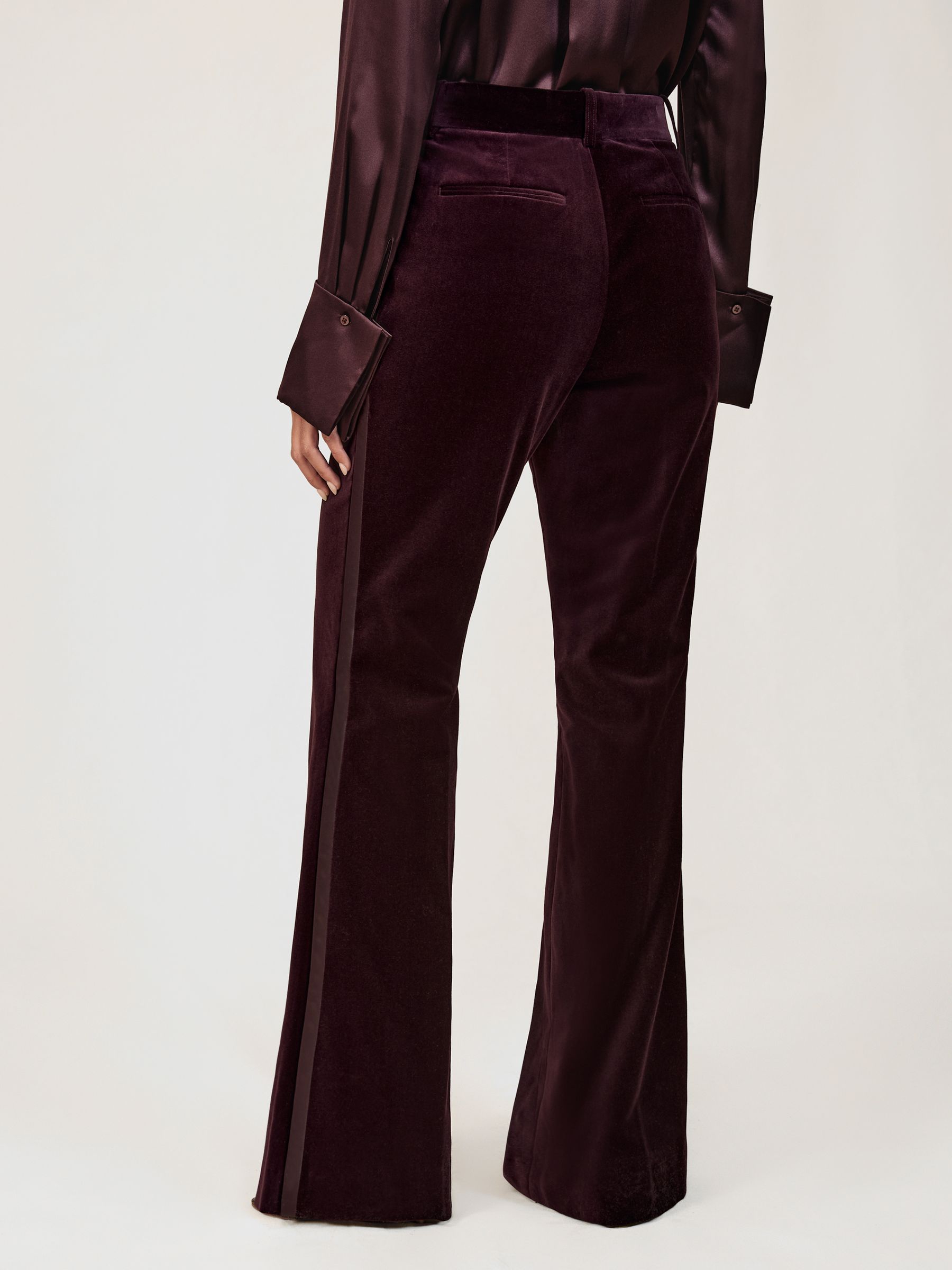 Petite Suit Trousers in Burgundy