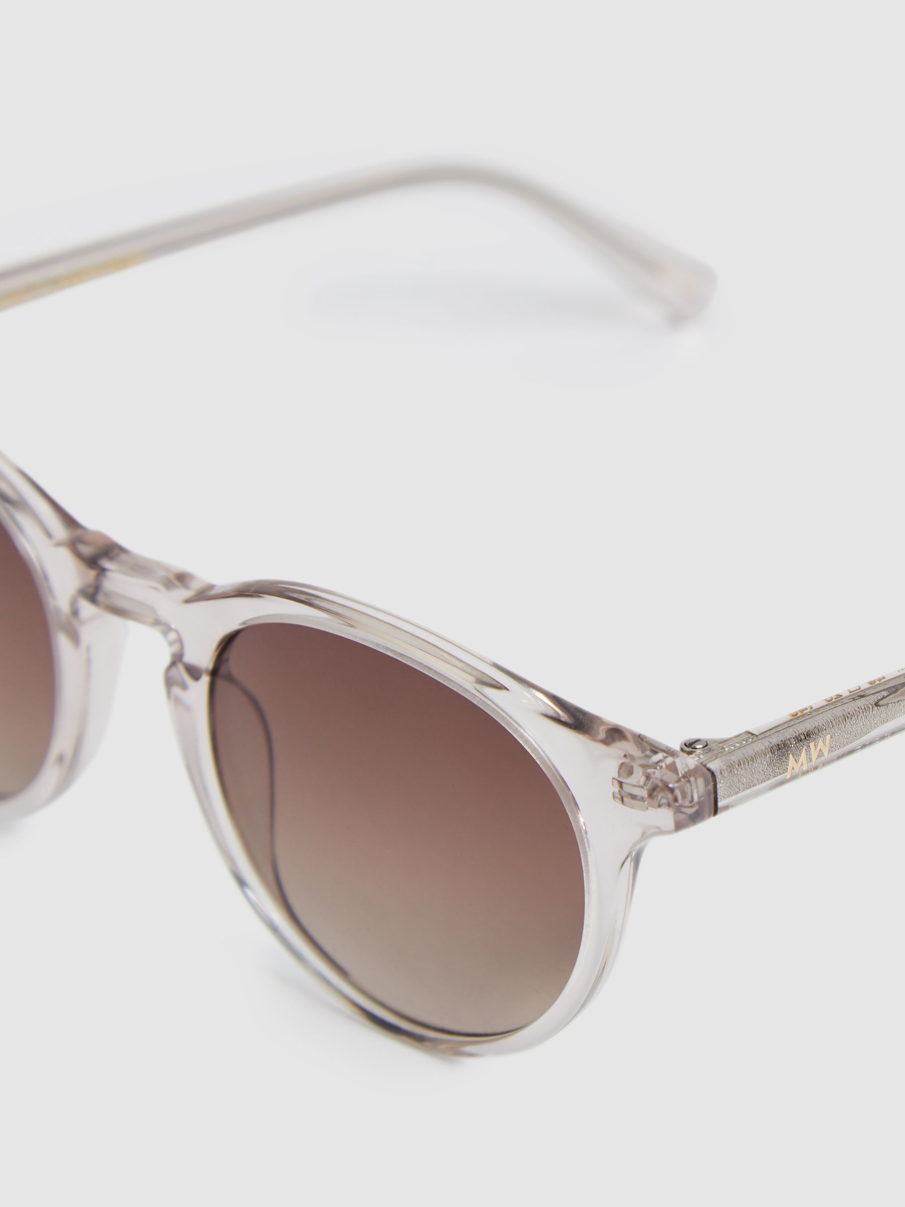 MESSYWEEKEND Round Frame Sunglasses in Pink