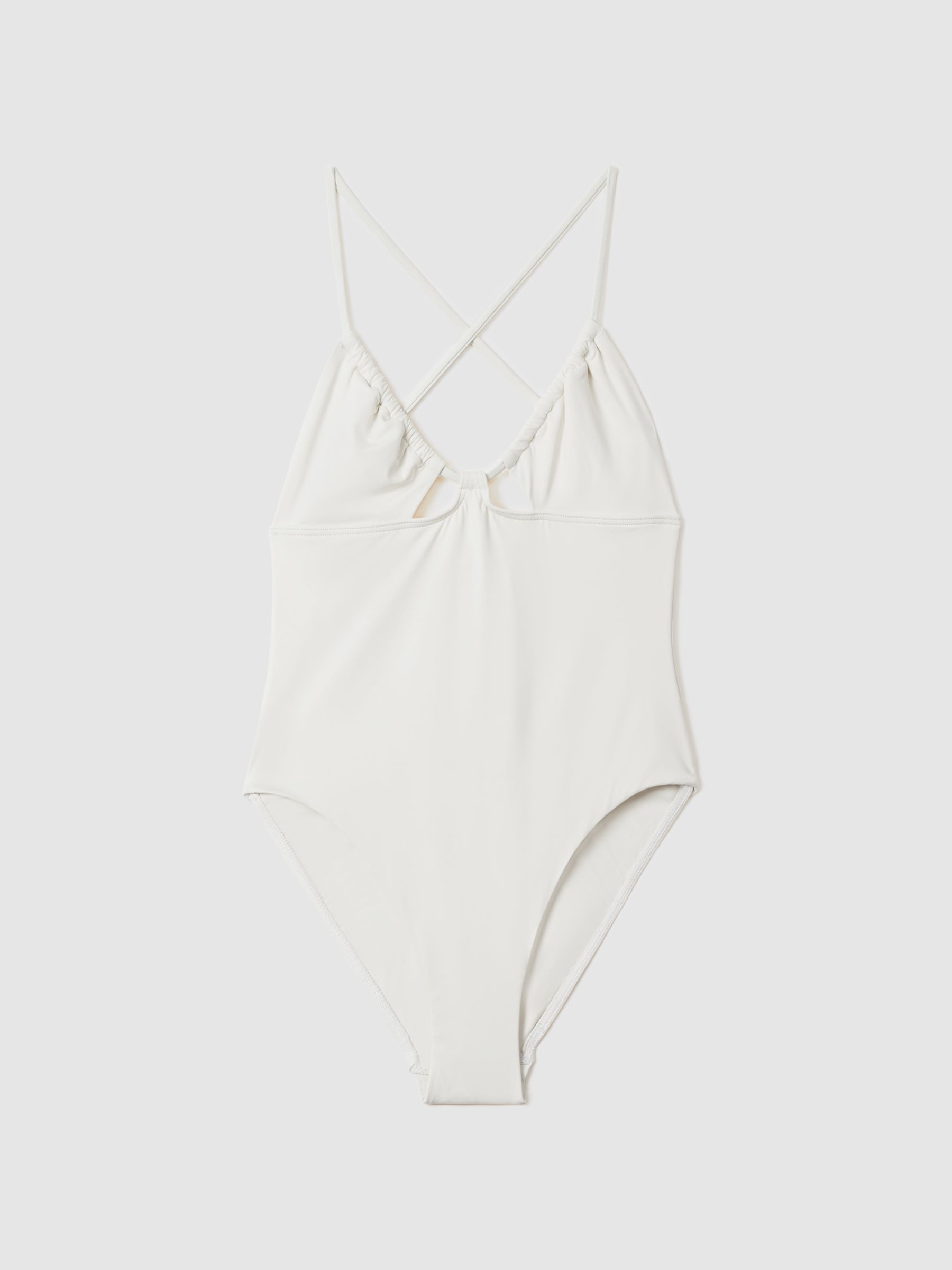 Bondi Born Ruched Cup Swimsuit in Porcelain