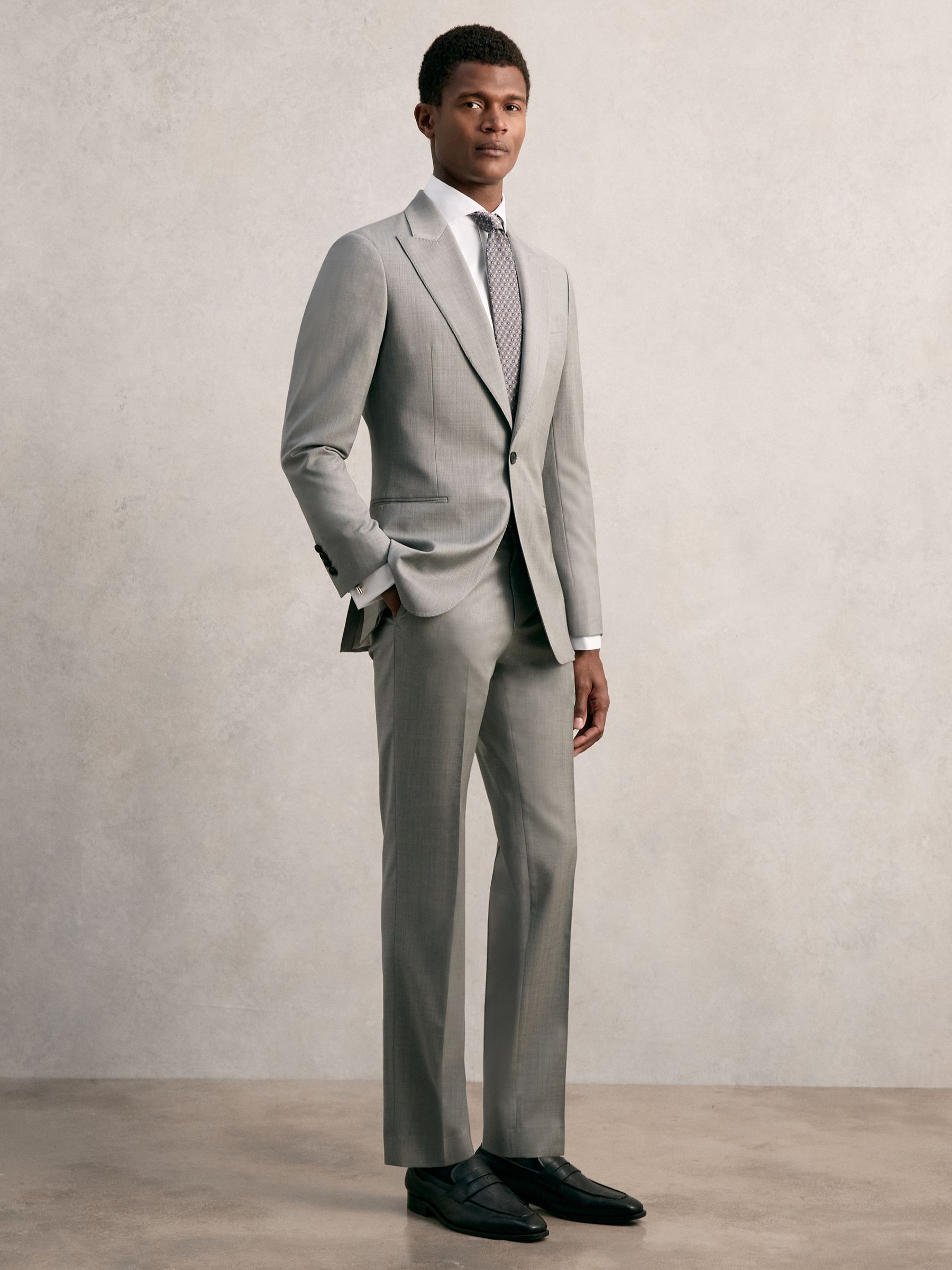 Slim Fit Cotton Double-Cuff Shirt in White