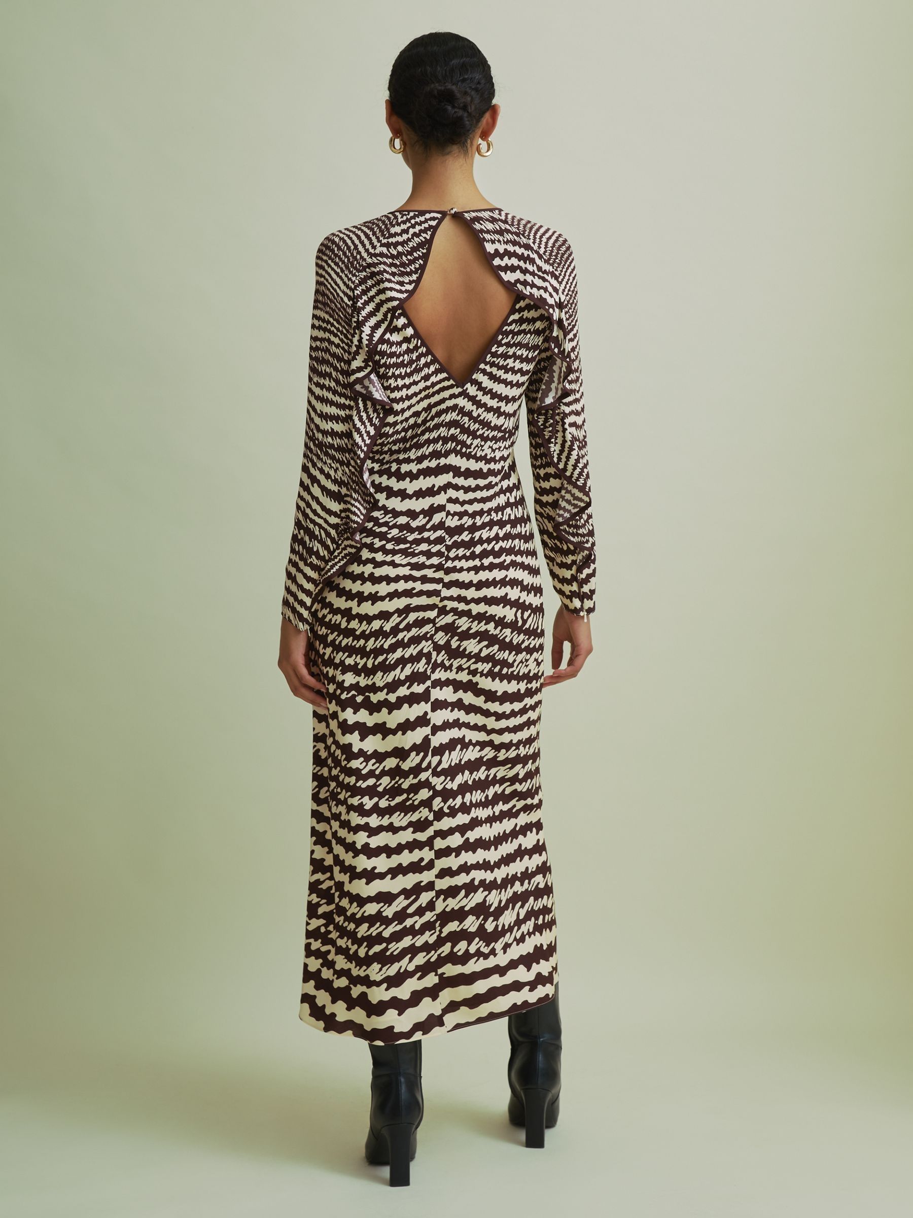 Florere Column Midi Dress in Chocolate