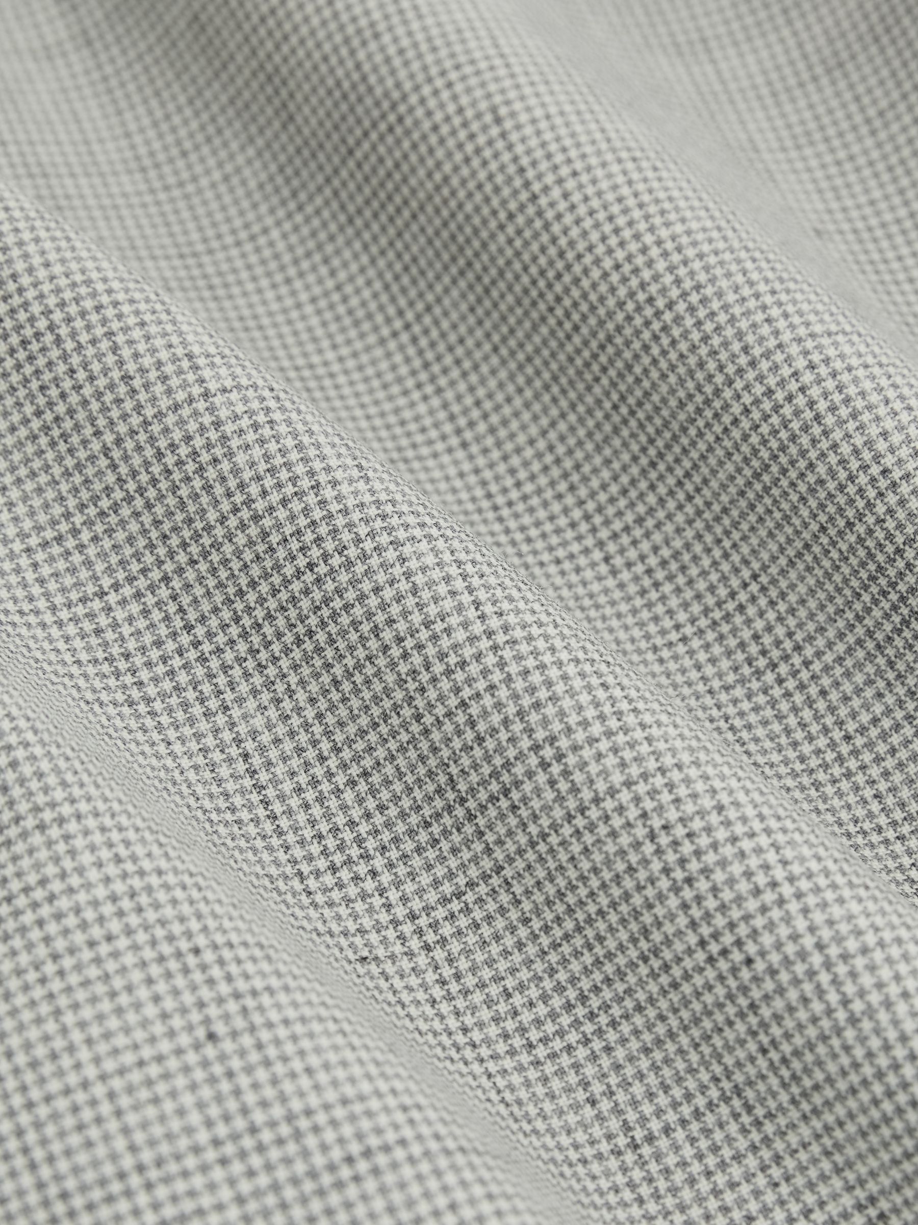 Puppytooth-Check Suit Waistcoat Wool-Blend in Grey