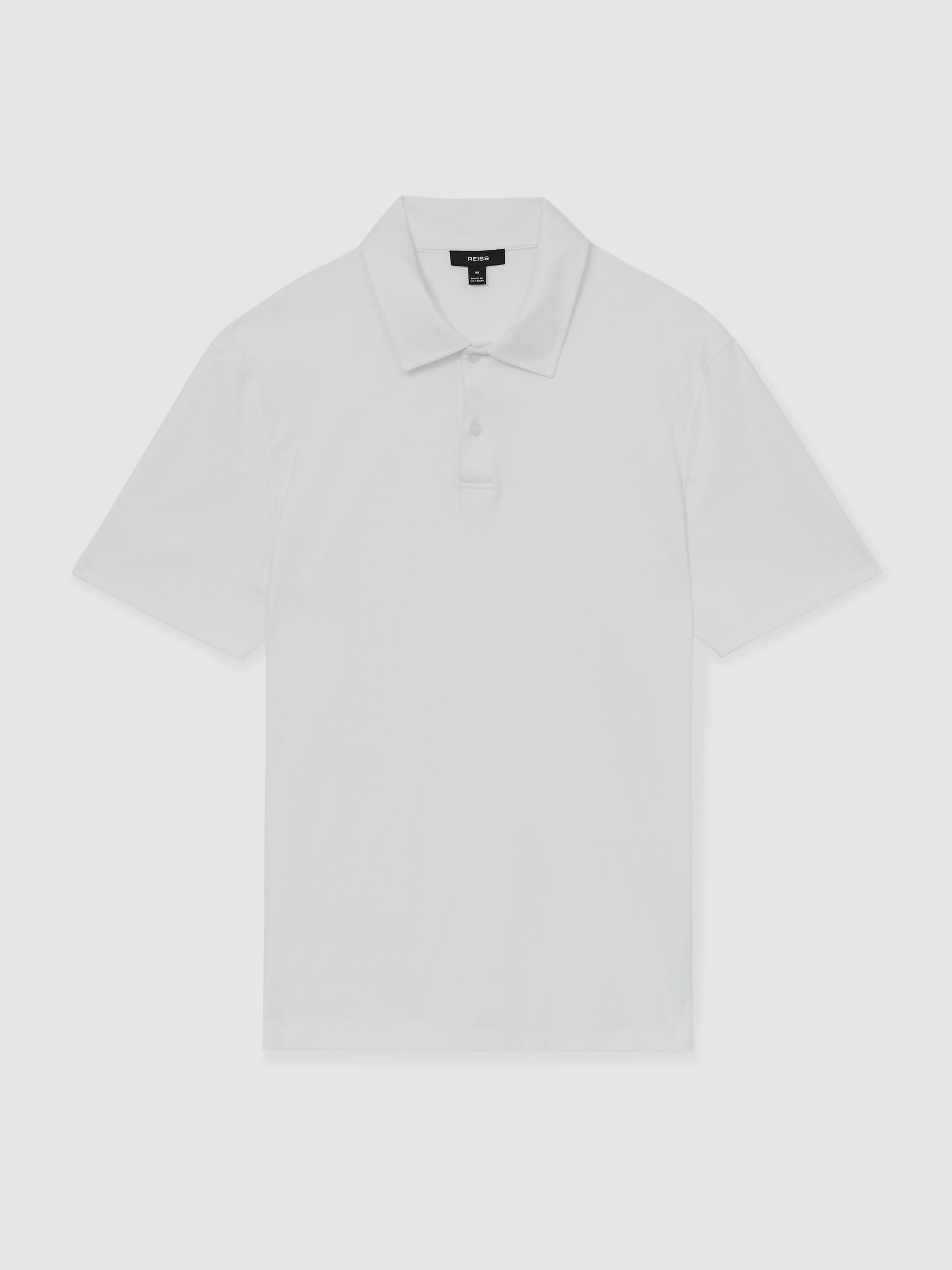 Air-Water Cotton Polo Shirt in White